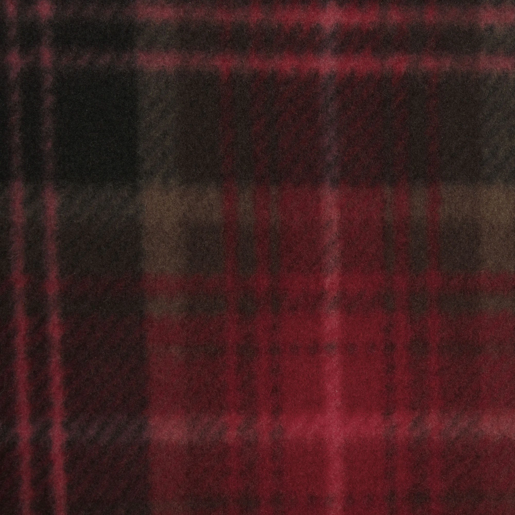 FLEECE SLEEP PET HOODIE | CRANBERRY PLAID ADDITIONAL FABRIC DETAILS