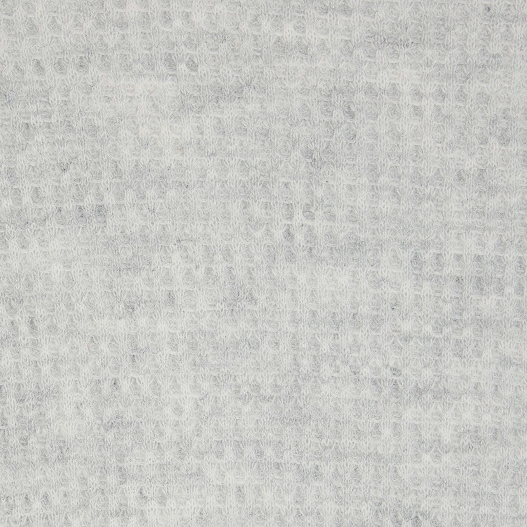 WAFFLE LONG SLEEVE BABY TEE | LIGHT HEATHER GREY ADDITIONAL FABRIC DETAILS