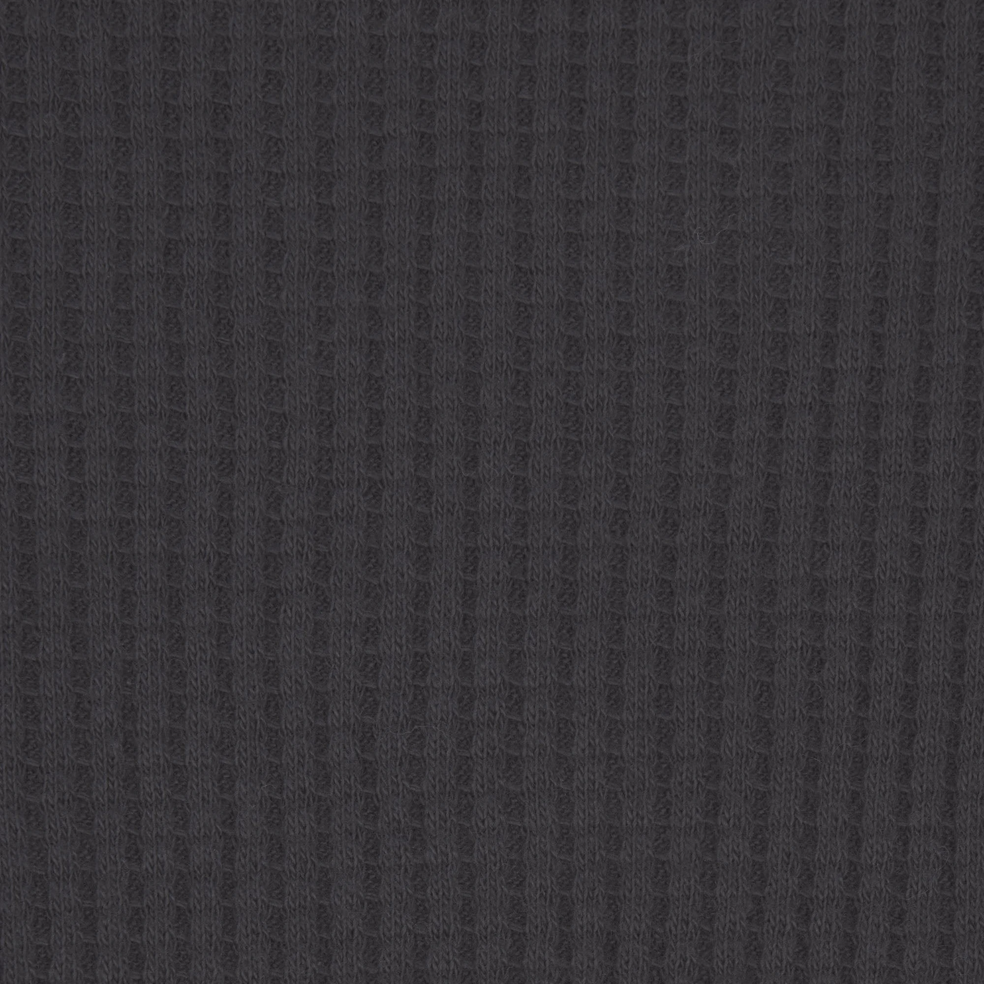 WAFFLE MENS SLIM LONG SLEEVE HENLEY | ASH ON A MODEL FRONT VIEW