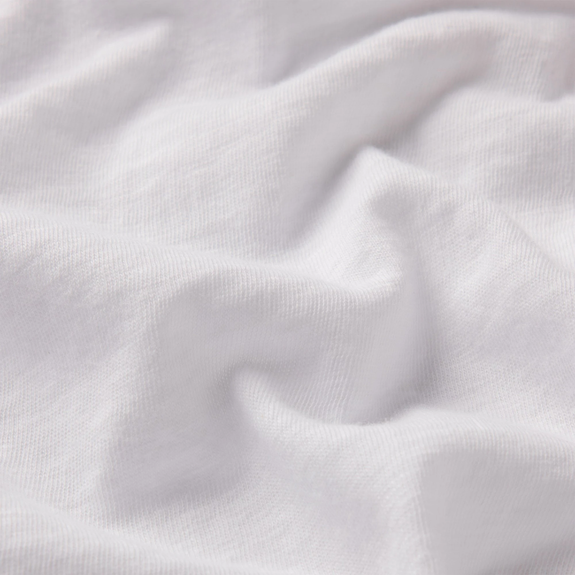 WORN IN JERSEY RUCHED TEE | SNOW ADDITIONAL FABRIC DETAILS