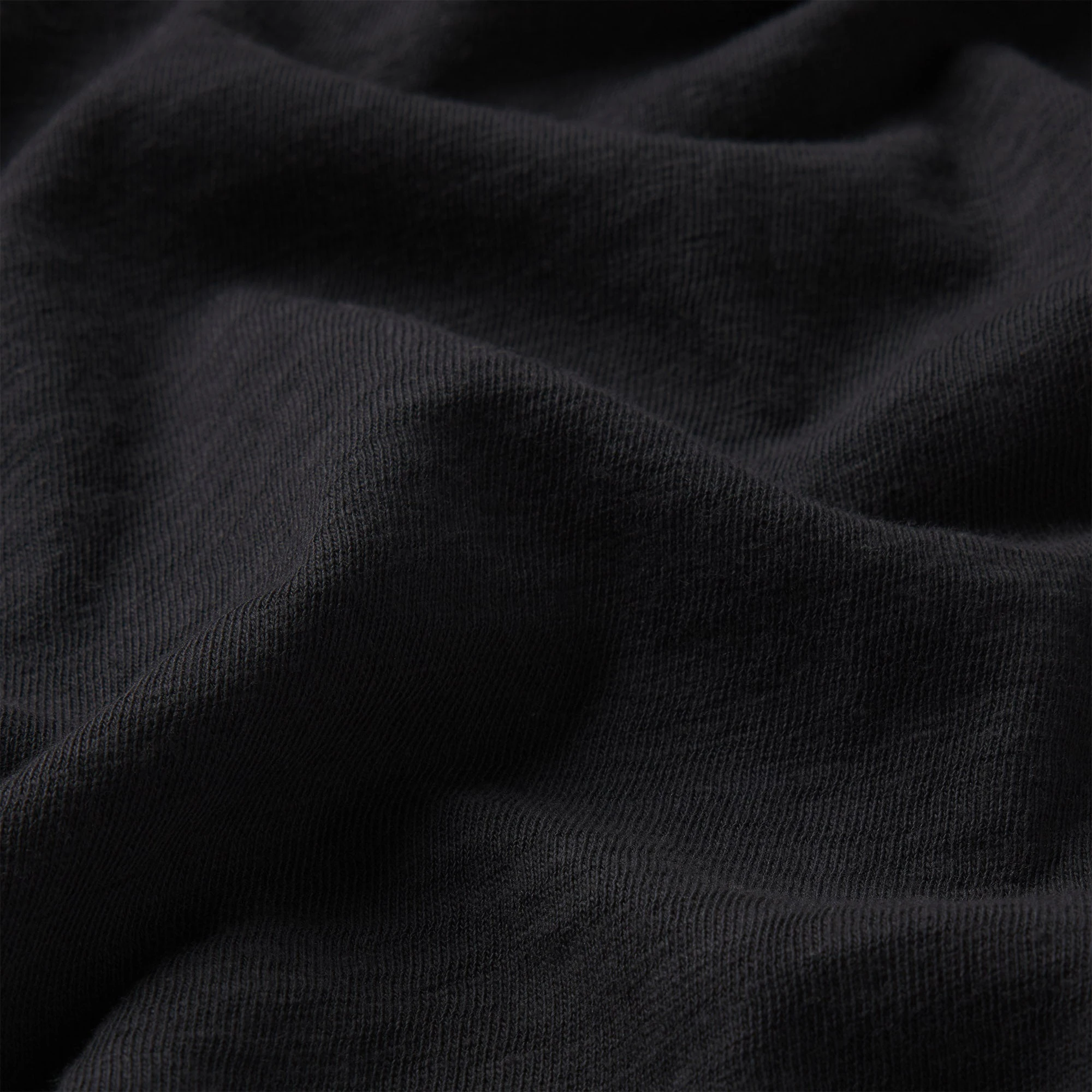 WORN IN JERSEY RUCHED TEE | WASHED ONYX ADDITIONAL FABRIC DETAILS