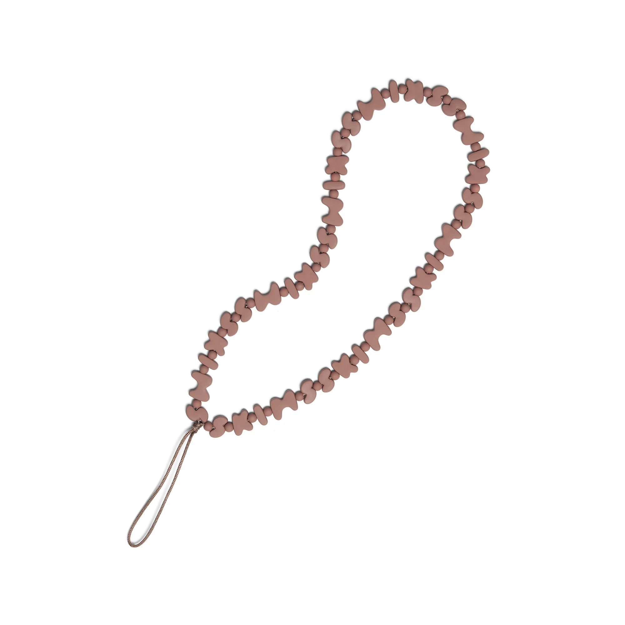 PHONE LANYARD | SIENNA FLAT ON A WHITE BACKGROUND @ | FOCUS: 0.9, 0.1, 0.7