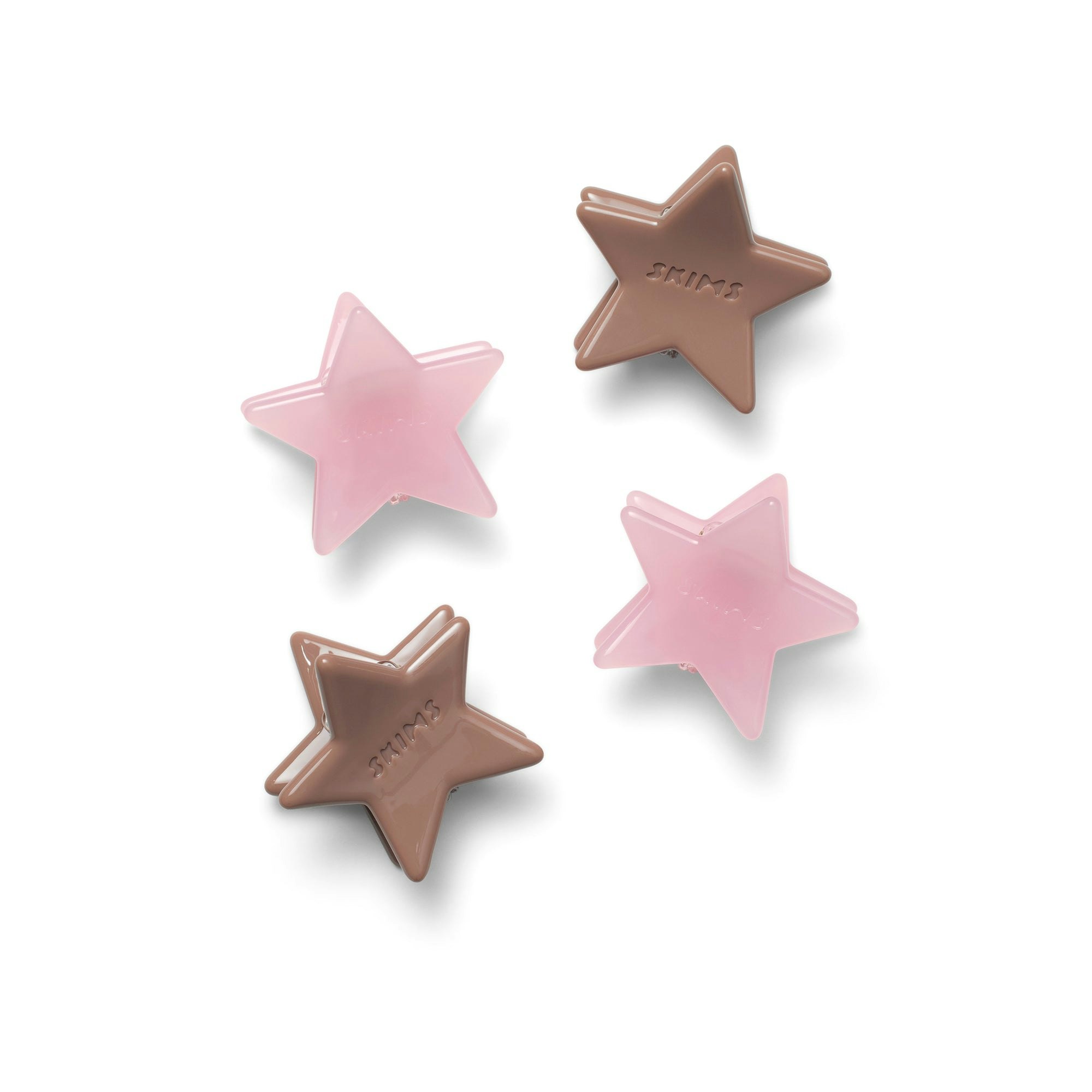 MINI STAR CLIP 4-PACK | HALITE AND SIENNA FLAT ON A WHITE BACKGROUND @ | FOCUS: 0.9, 0.1, 0.7