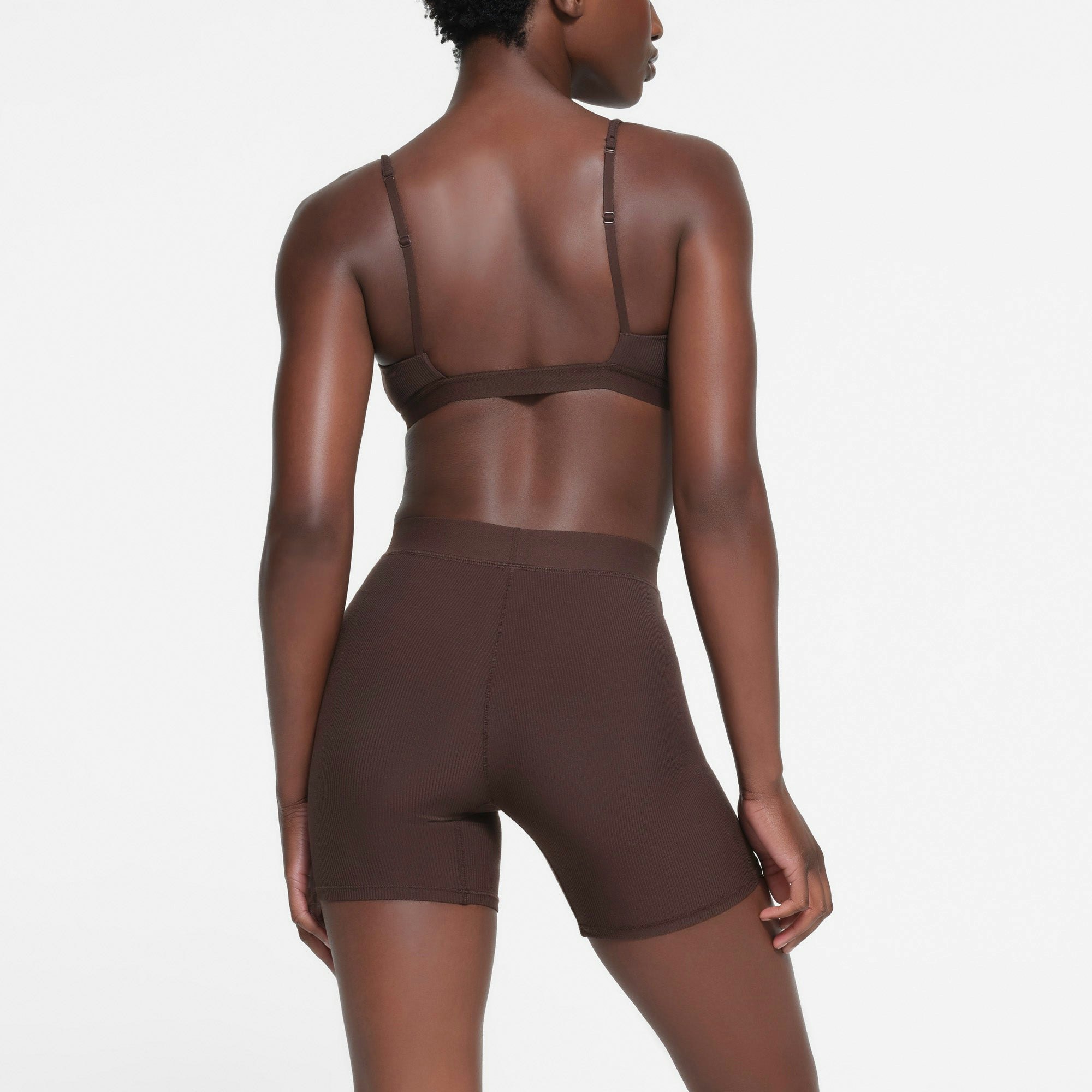 SOFT LOUNGE STRAPPY BRALETTE | PHOENIX ON A MODEL BACK VIEW