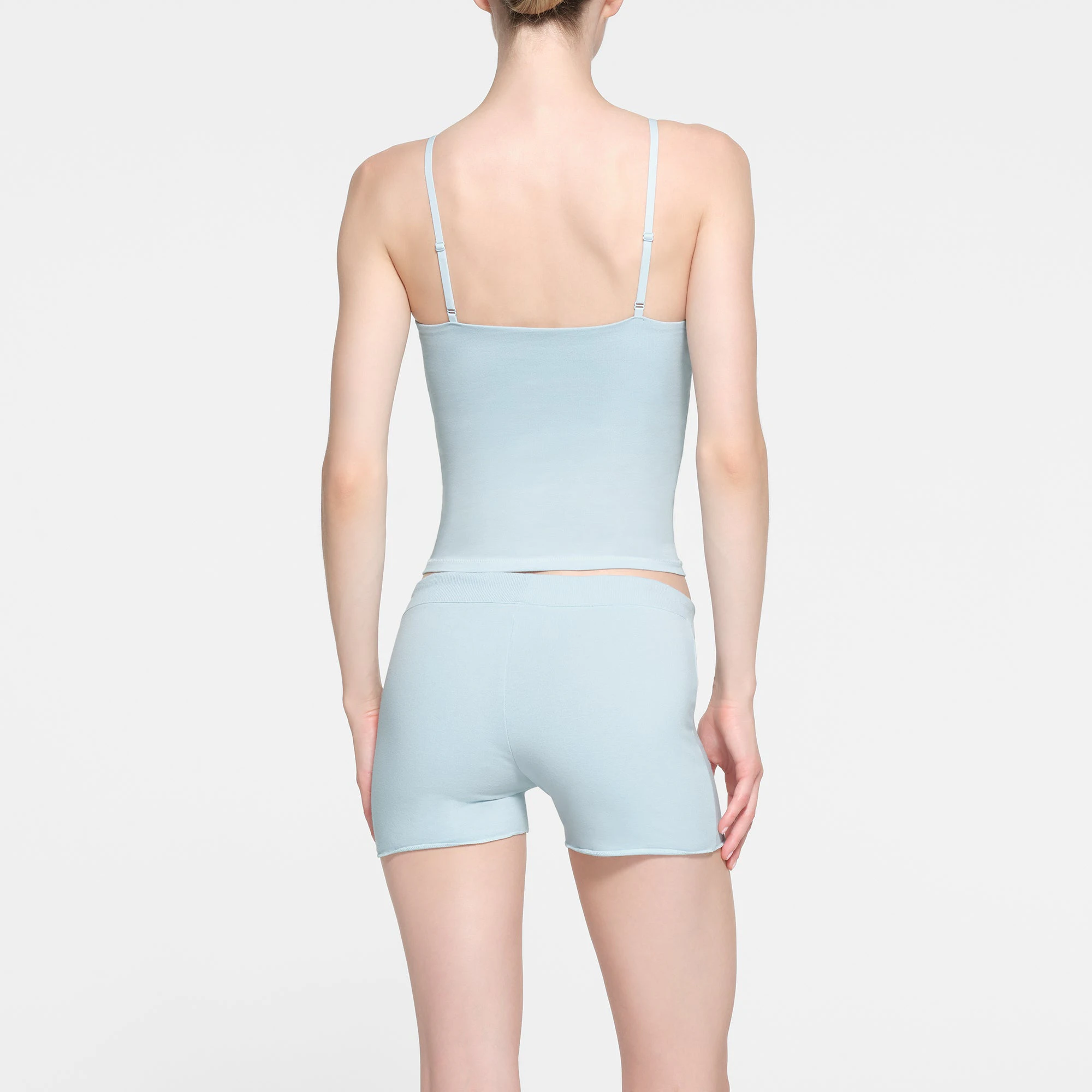 COTTON JERSEY CAMI | OPAL ON A MODEL BACK VIEW