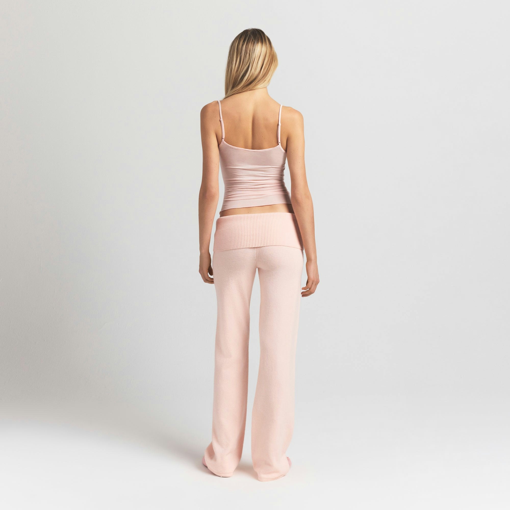 SHEER MODAL LACE CAMI | PRIMROSE ON A MODEL BACK VIEW S | FOCUS: 0.0, 1.0, 0.9