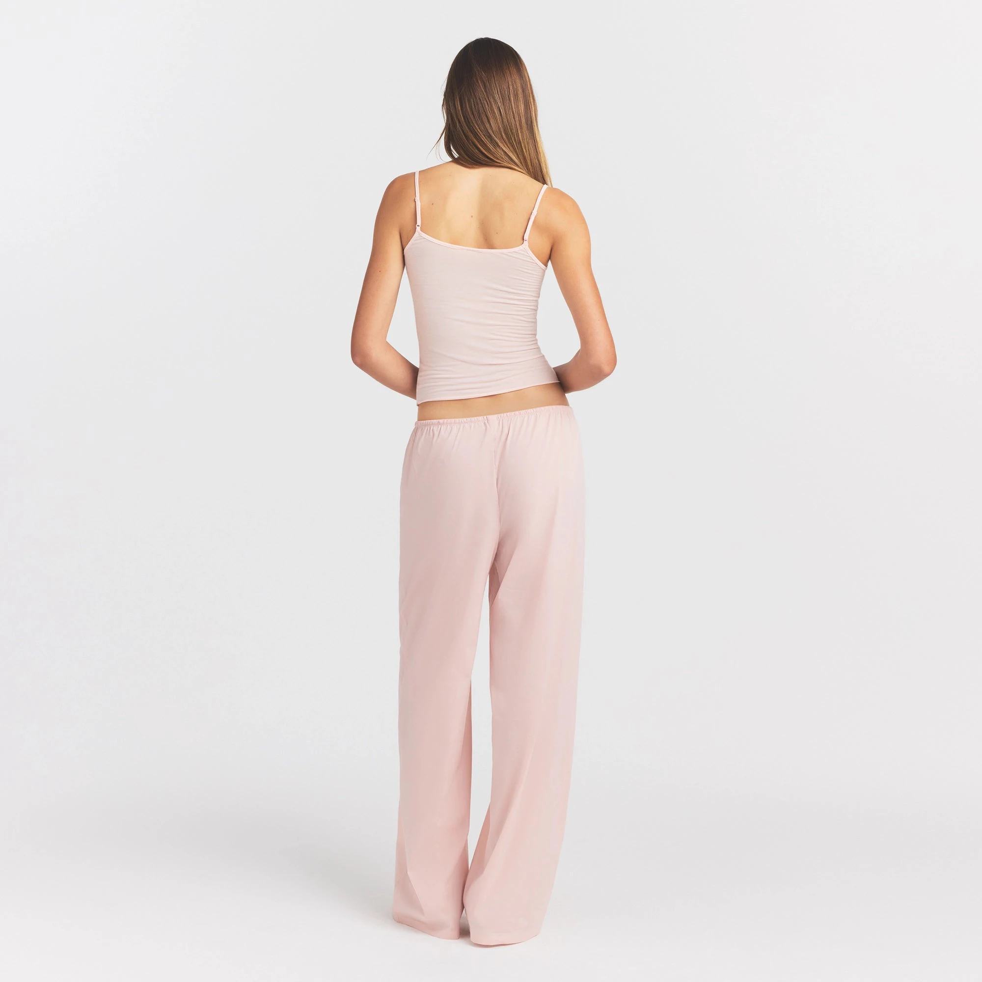 SHEER MODAL LACE CAMI | PRIMROSE ON A MODEL FRONT VIEW