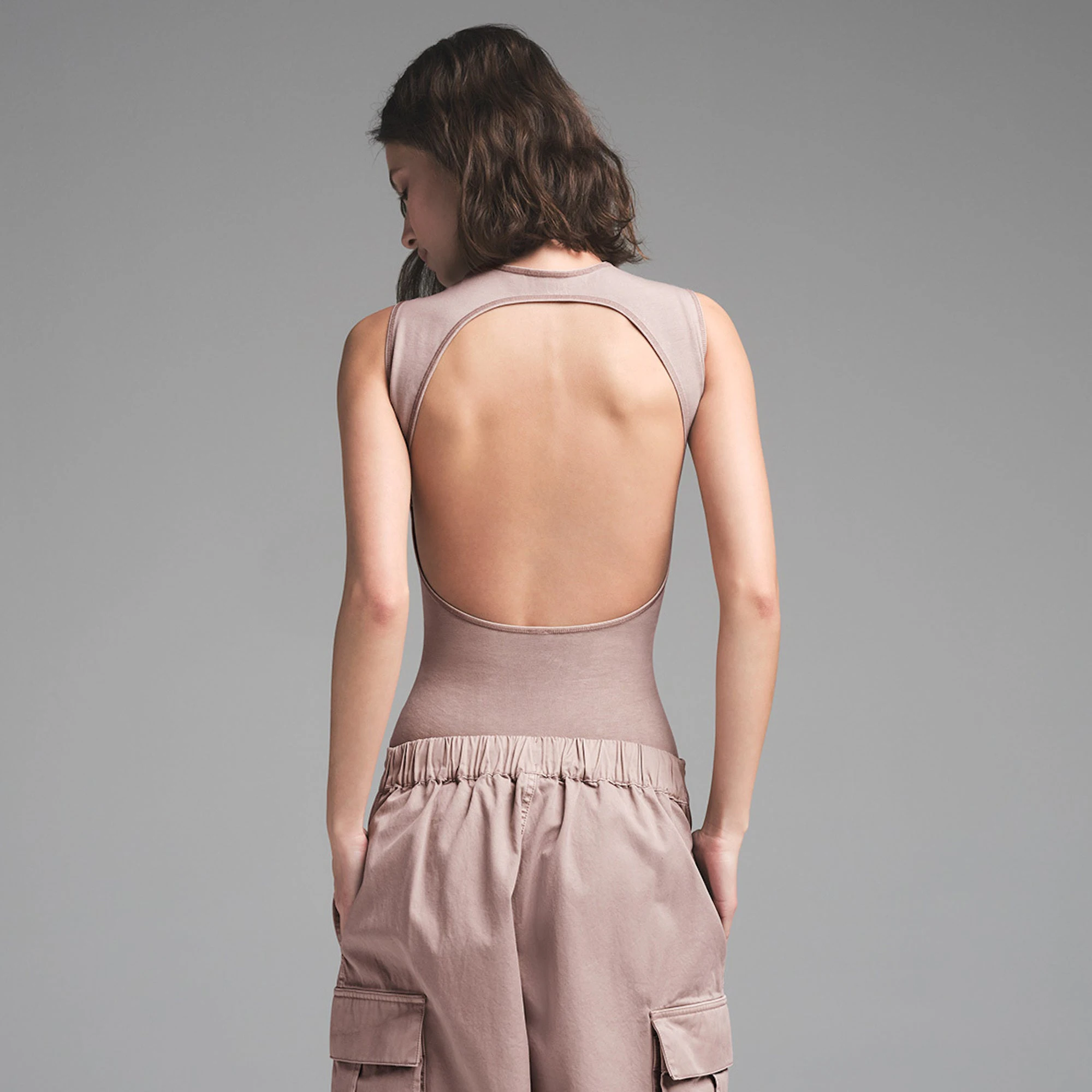 OUTDOOR OPEN BACK BODYSUIT | FAWN CAMPAIGN IMAGERY | FOCUS: 0.0, 1.0, 0.9