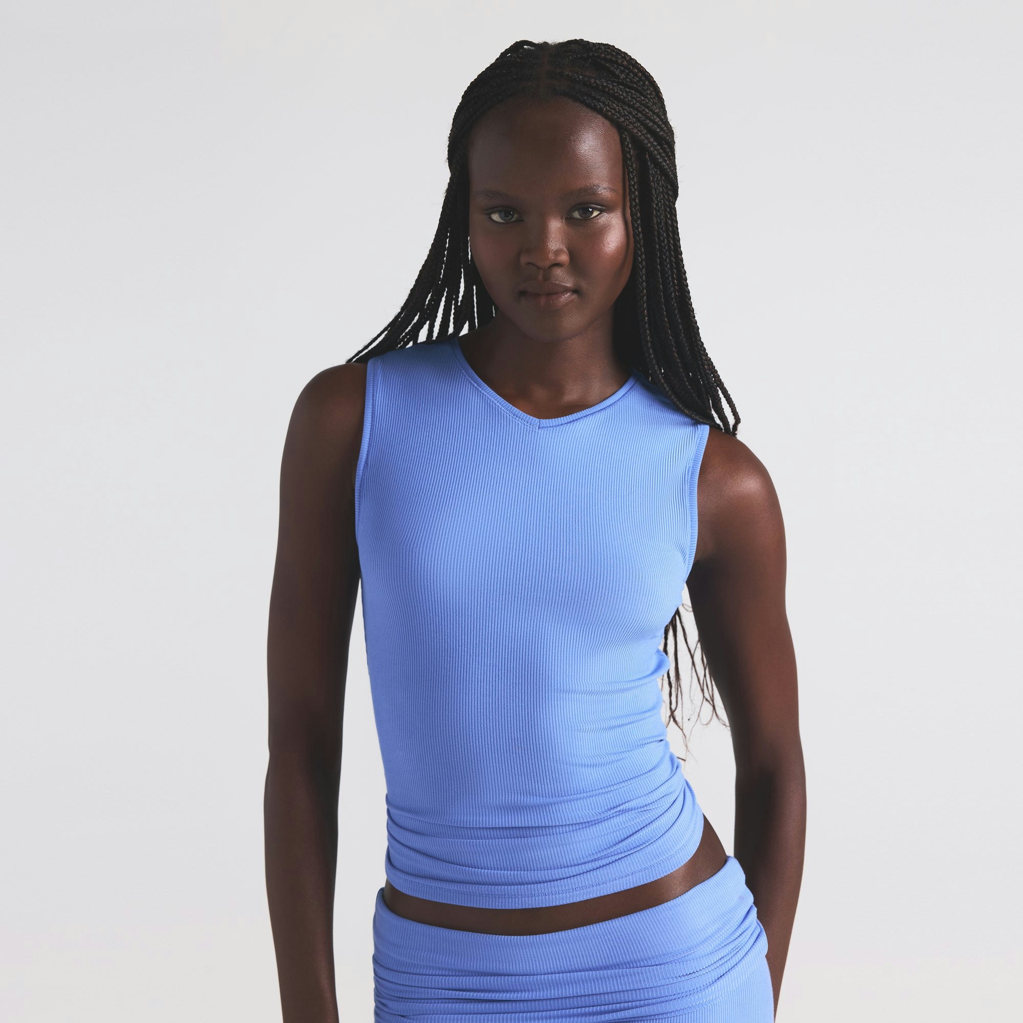 Cielo Rib V Neck Tank