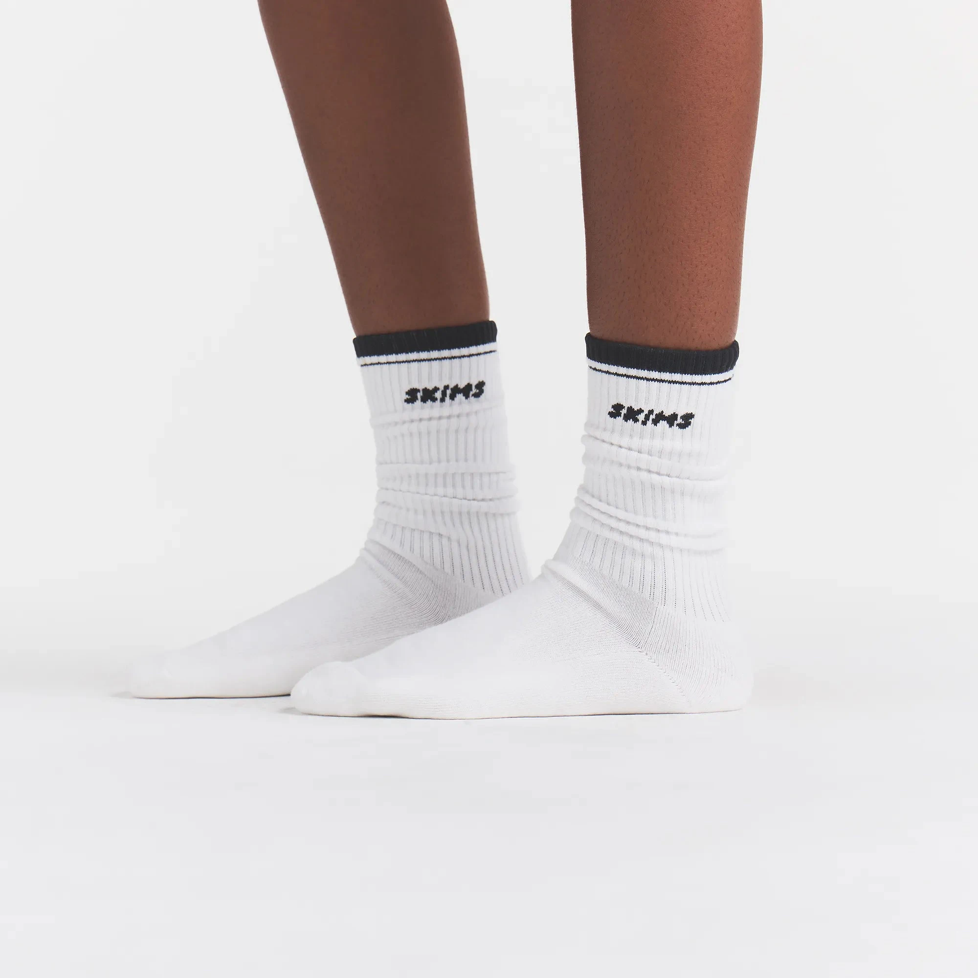 RIBBED CREW LOGO SOCK 3-PACK | CHERRY BLOSSOM MULTI & LAYS FLAT ON A WHITE BACKGROUND | FLT