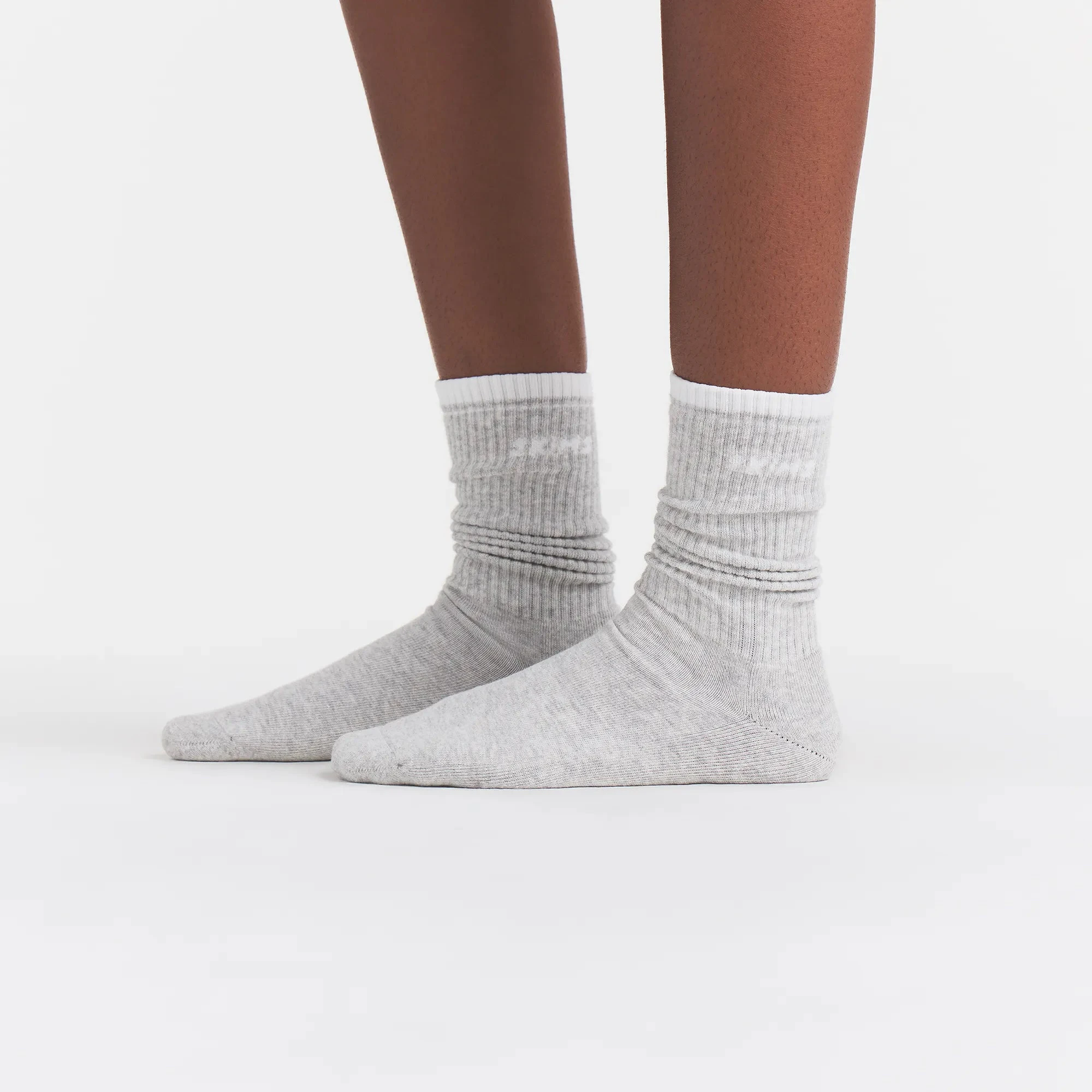 RIBBED CREW LOGO SOCK 3-PACK | CHERRY BLOSSOM MULTI & LAYS FLAT ON A WHITE BACKGROUND | FLT