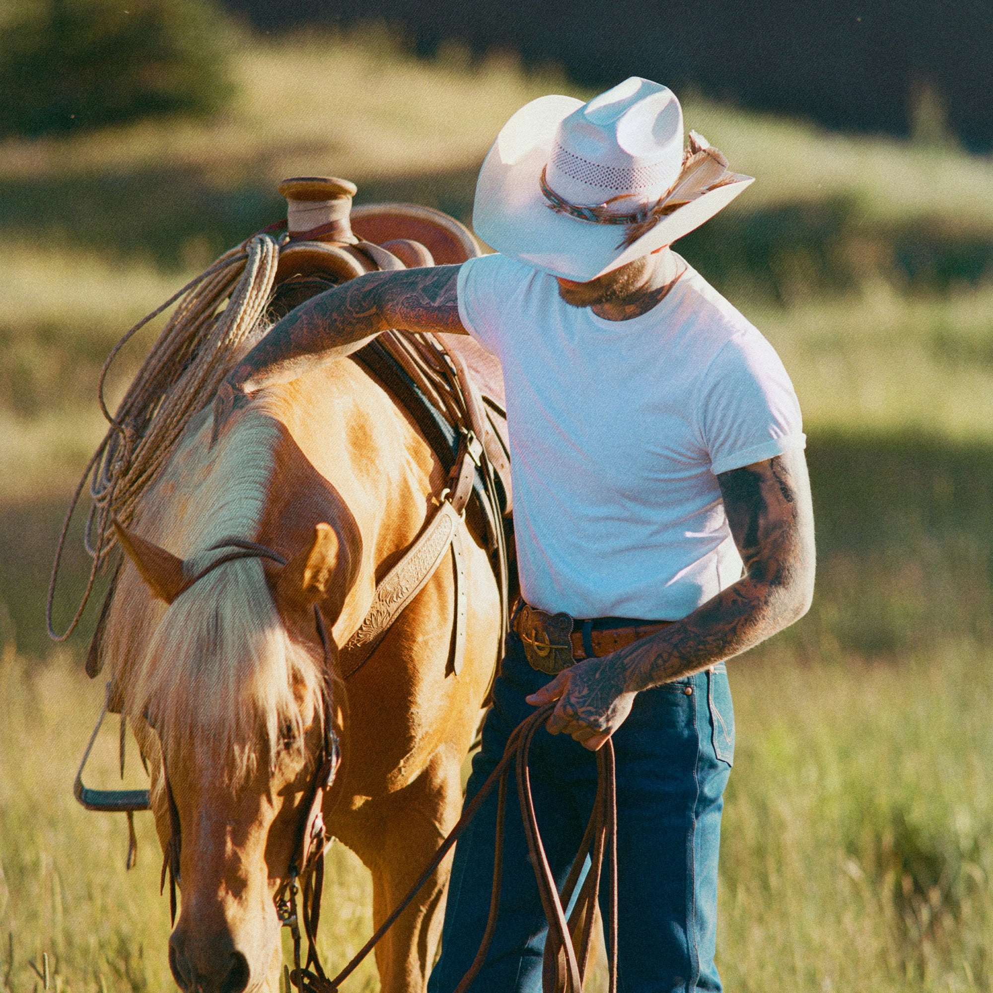 SKIMS BASICS MENS LIGHTWEIGHT T-SHIRT 3-PACK | CHALK CAMPAIGN IMAGERY @ | FOCUS: 0.0, 1.0, 0.9