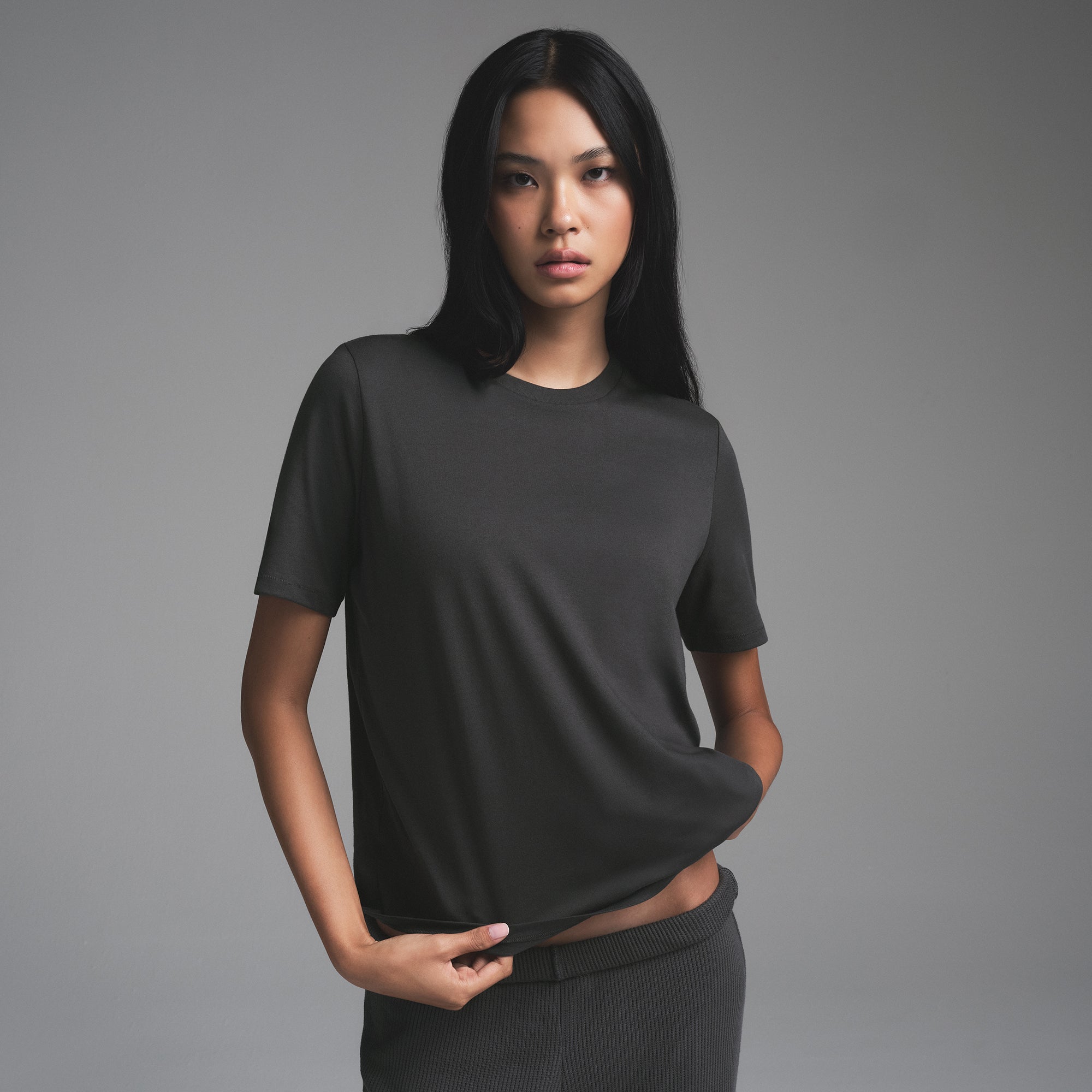 RELAXED TEES T-SHIRT | ASH