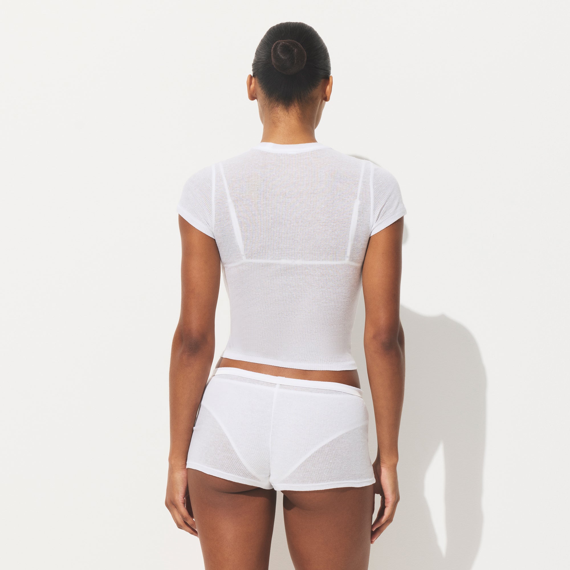 SKIMS ホワイトTシャツ SKIMS-LOUNGEWEAR-AP-TSH-0638-