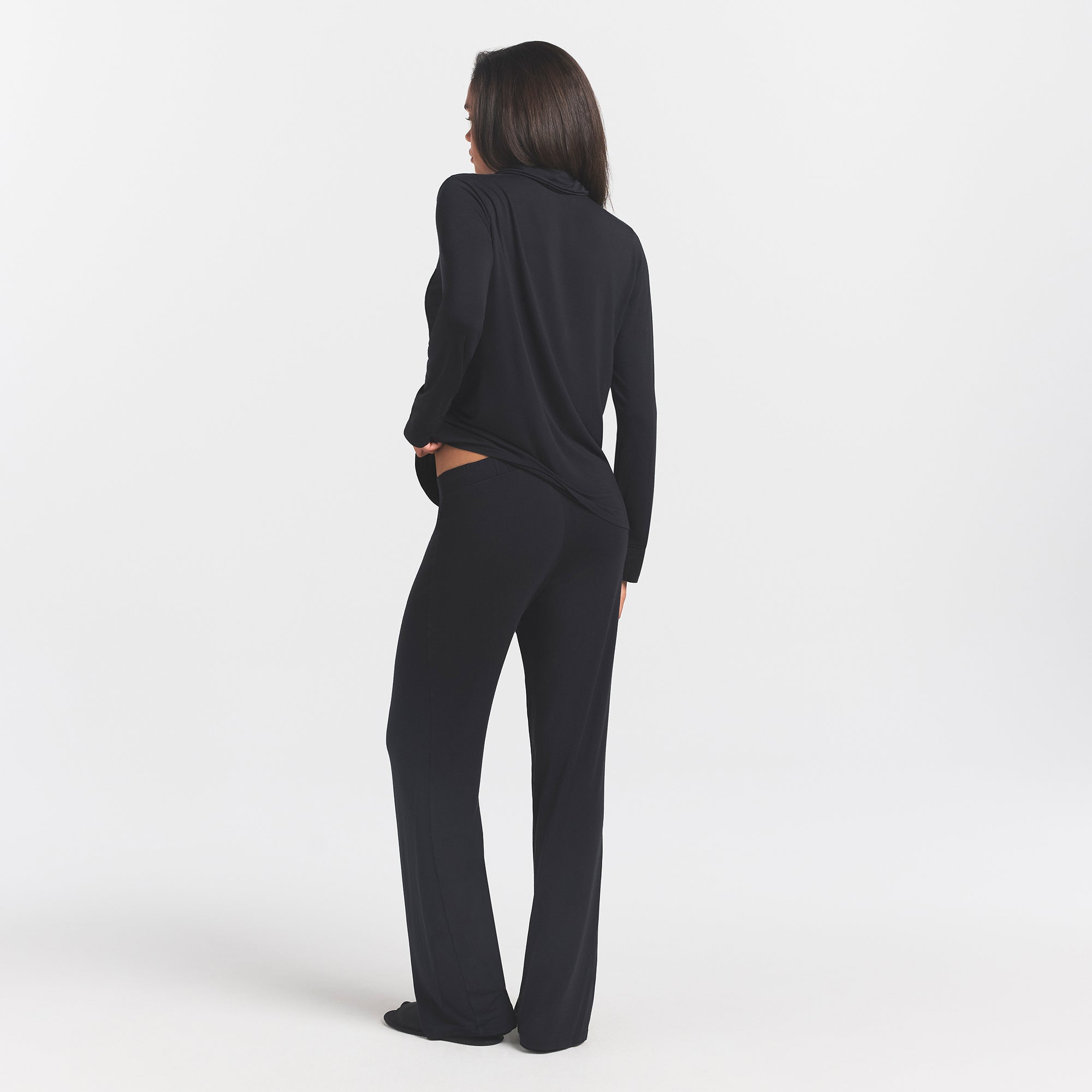 SKIMS 各種セット WOVEN SHINE LONG SLEEP SET | IVORY | SKIMS