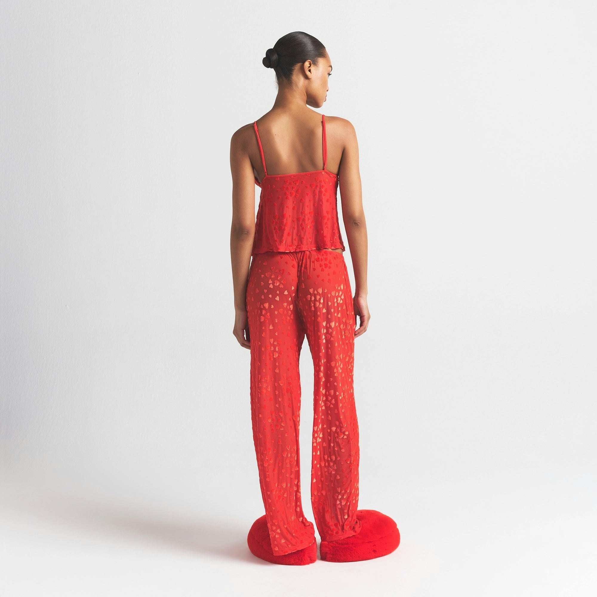 SHEER VELVET CAMI AND PANT SET | RUBY ON A MODEL BACK VIEW @ | FOCUS: 0.0, 1.0, 0.9