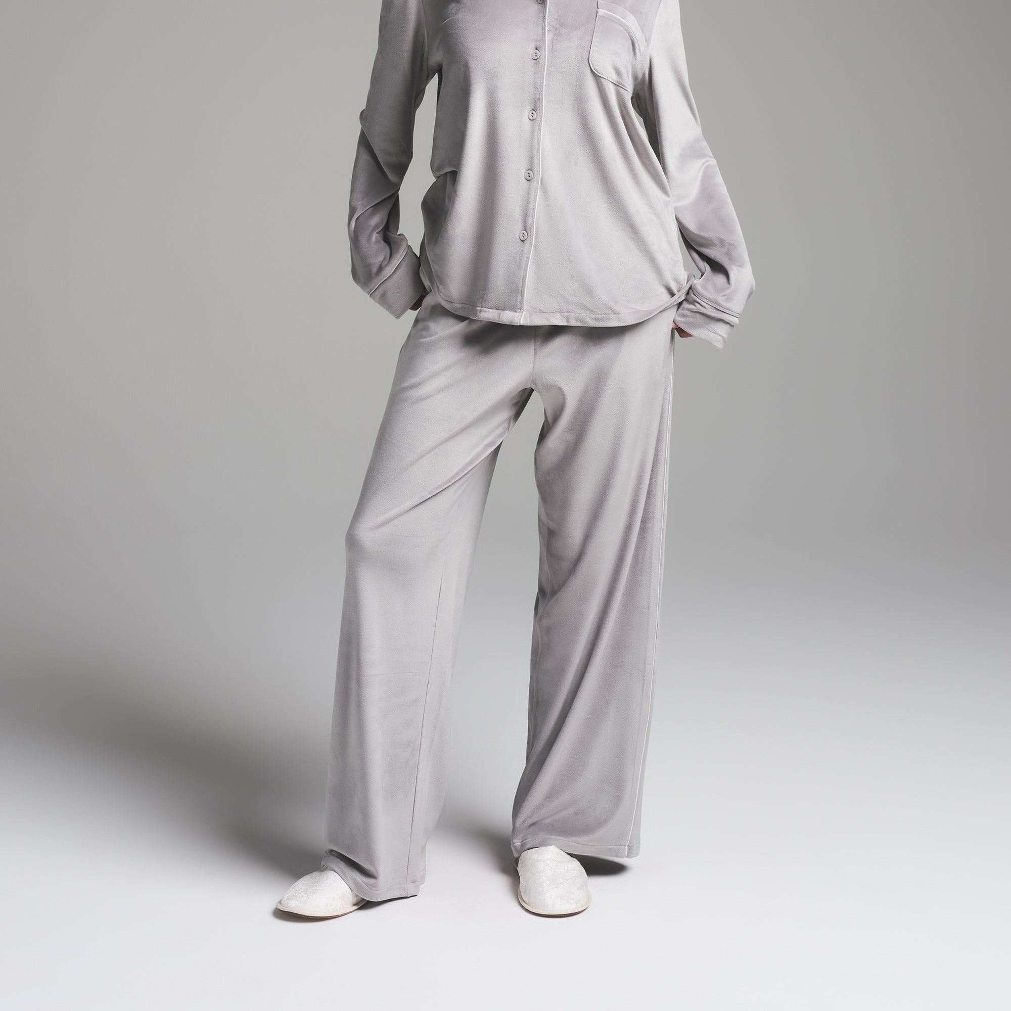 VELOUR LONG SLEEP SET MIRROR