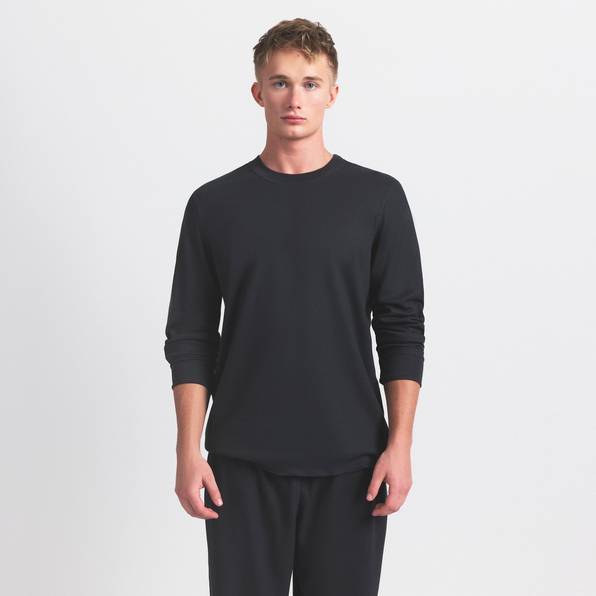 WAFFLE SLEEP MENS SET | ASH