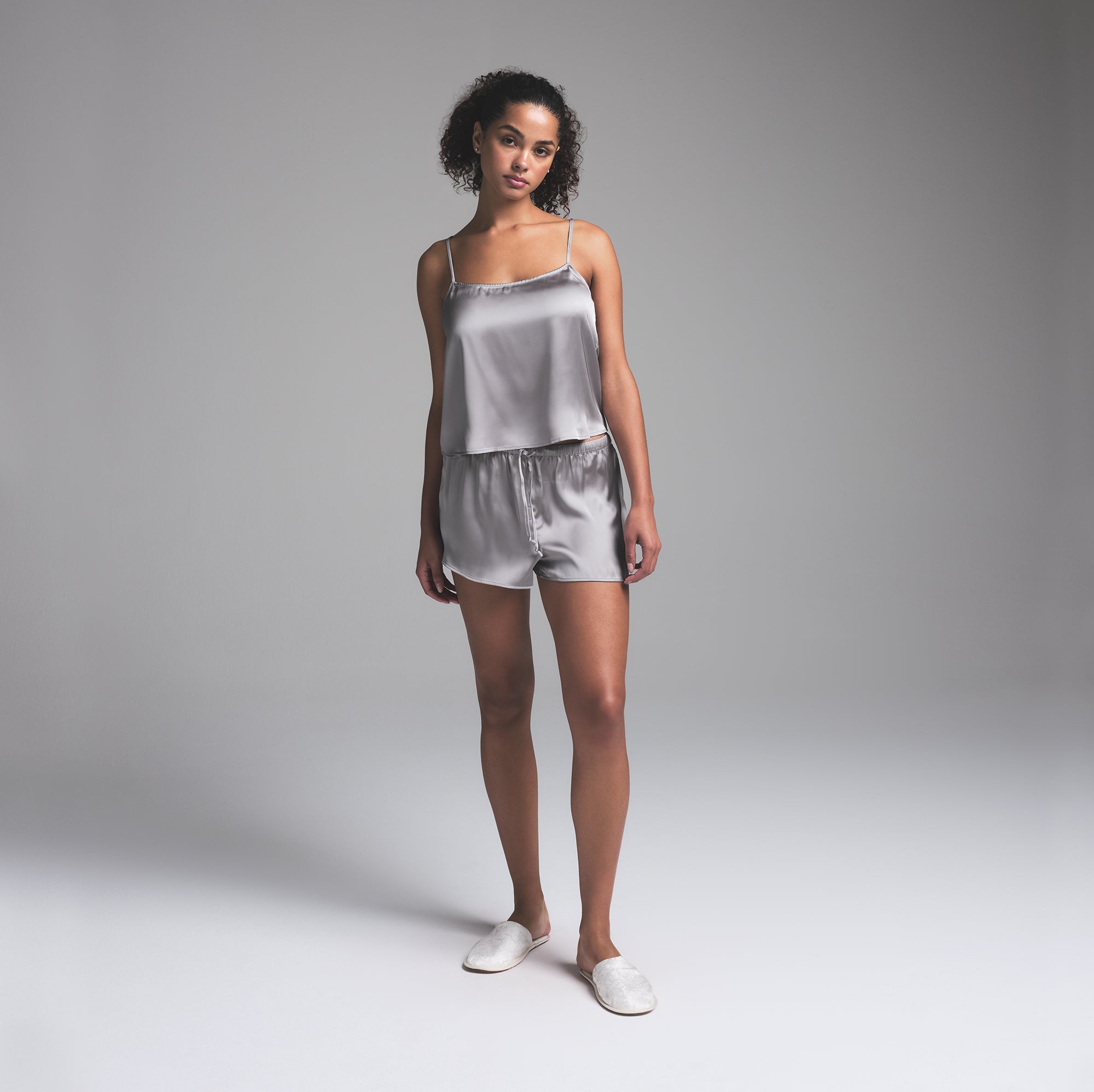 SKIMS HOTEL SHINE CAMI SLEEP SET | MIRROR