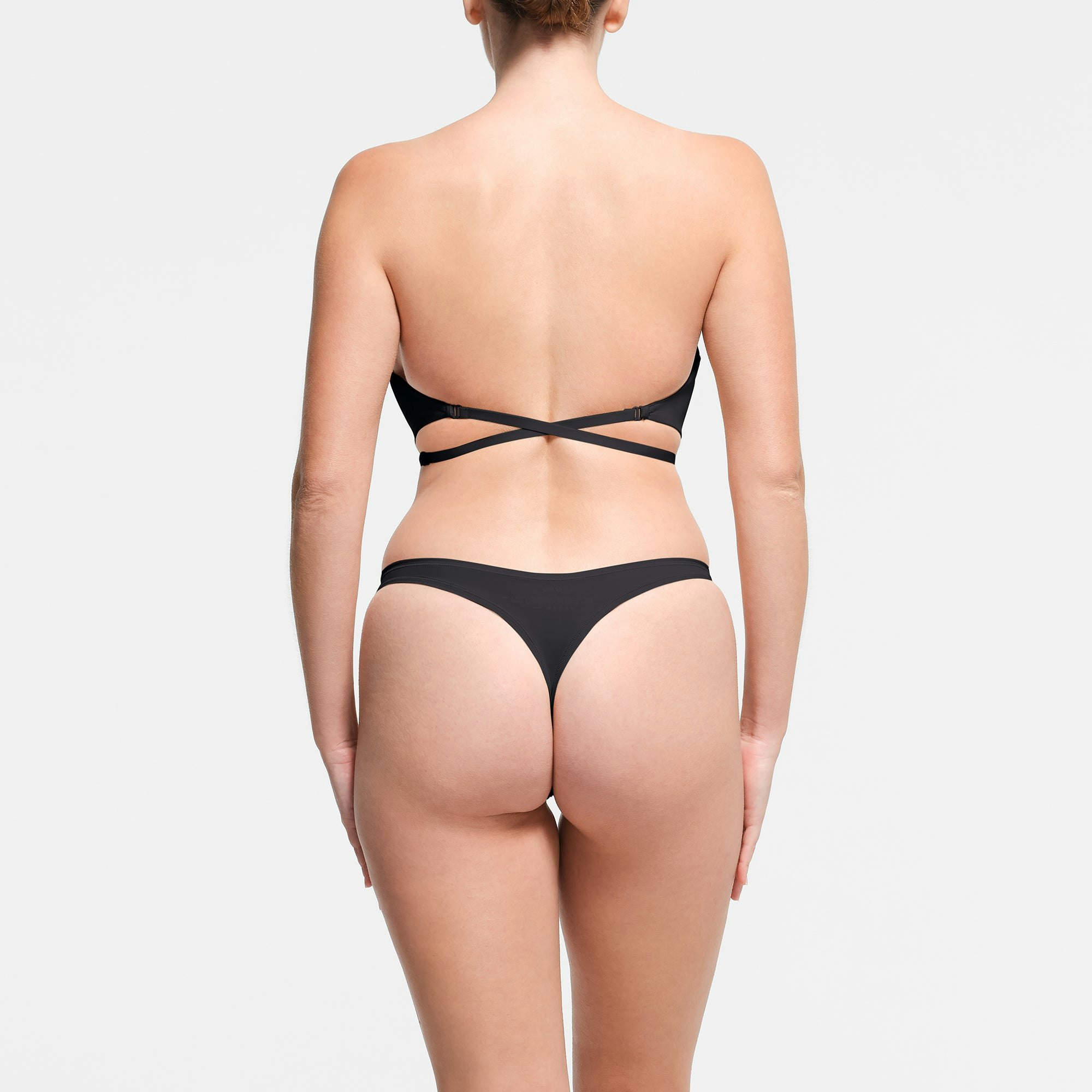 MULTI-WAY BRA | ONYX ON A MODEL BACK VIEW