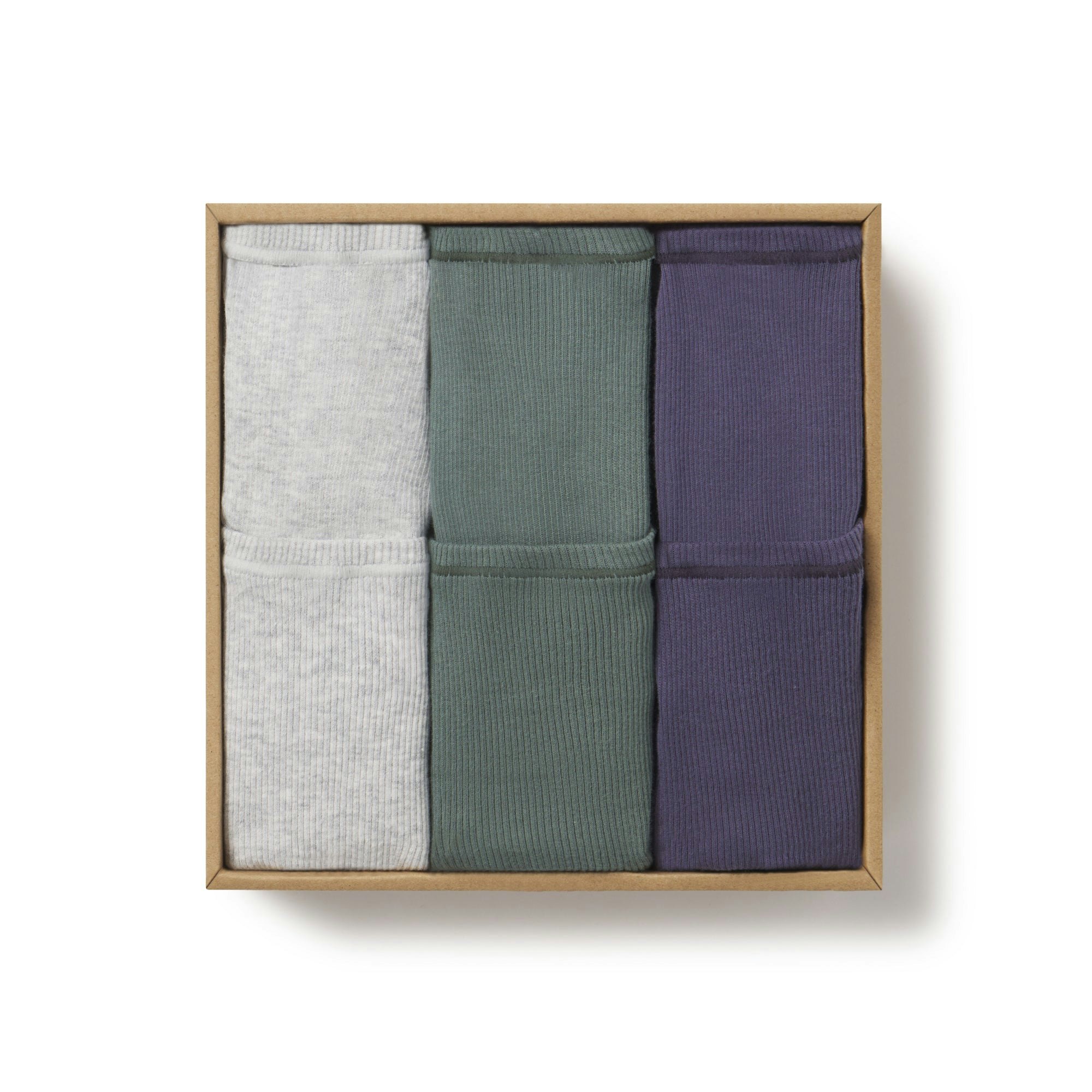 COTTON RIB TANK 3-PACK | MALACHITE MULTI LAYS FLAT ON A WHITE BACKGROUND