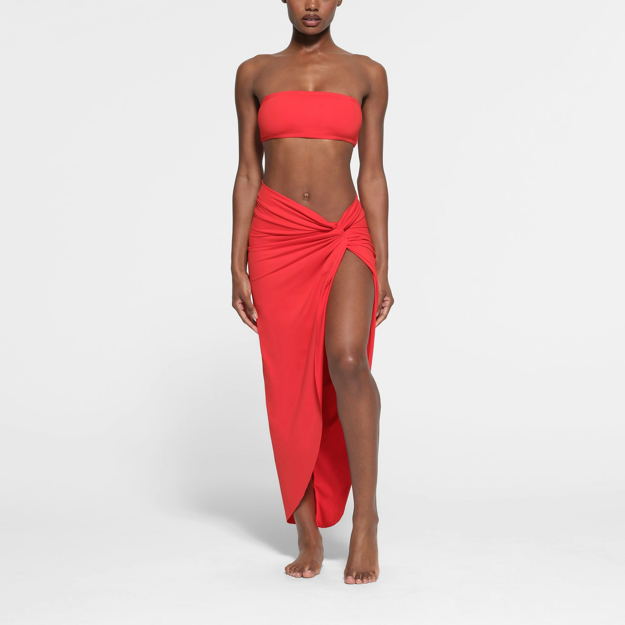 SIGNATURE SWIM BANDEAU BIKINI TOP | RUBY ON A MODEL FRONT VIEW