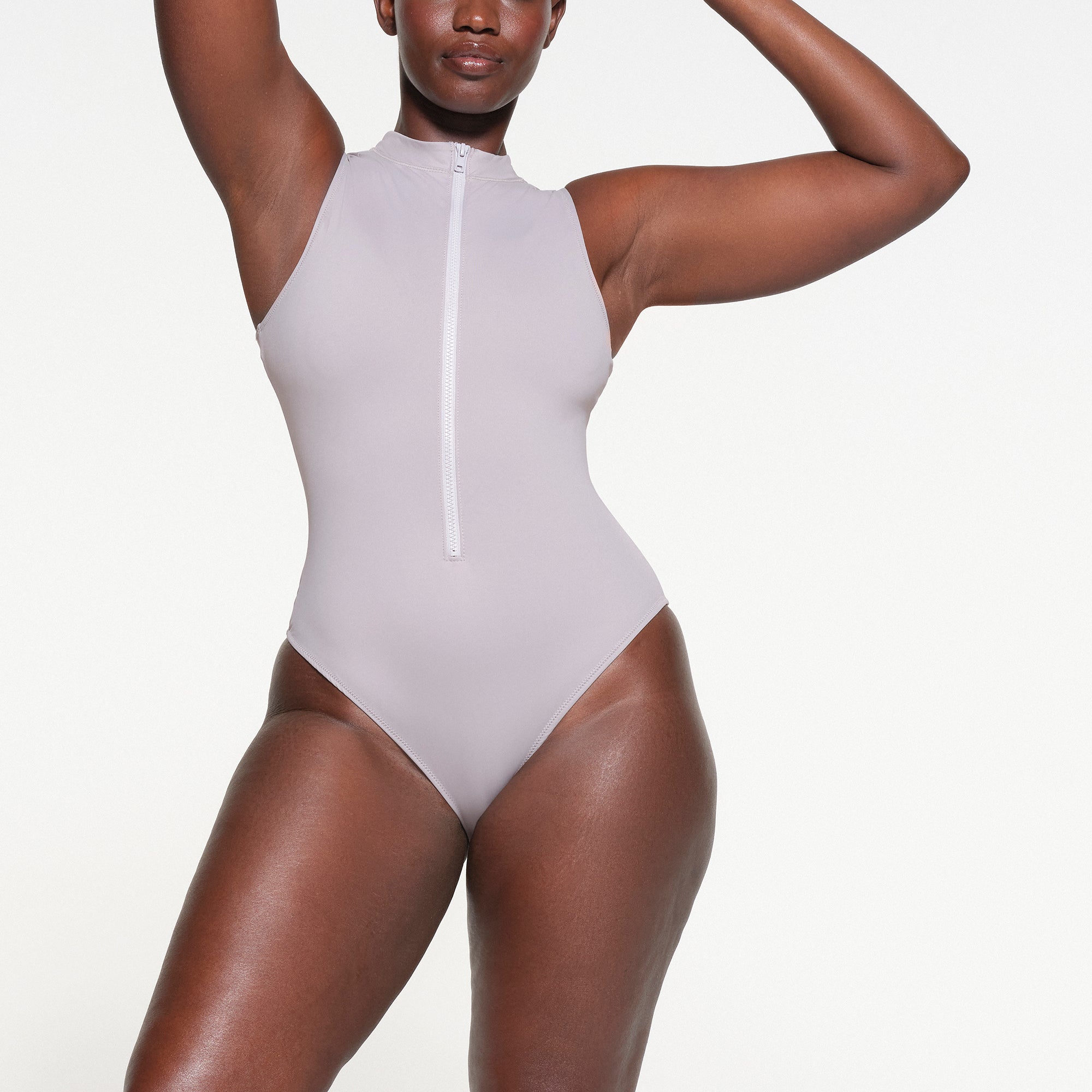 Zip front one piece swimsuit cheap