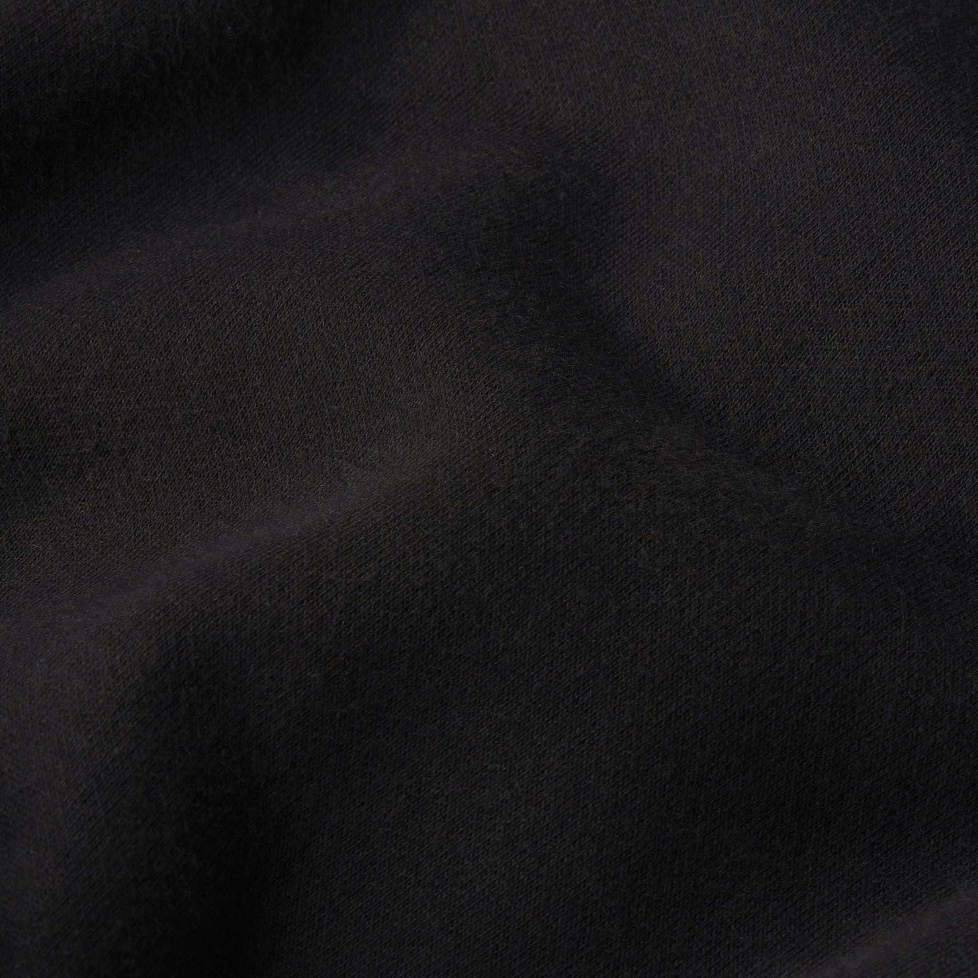 COTTON FLEECE FAUX FUR LINED ZIP UP HOODIE | ONYX ADDITIONAL FABRIC DETAILS | about this fabric