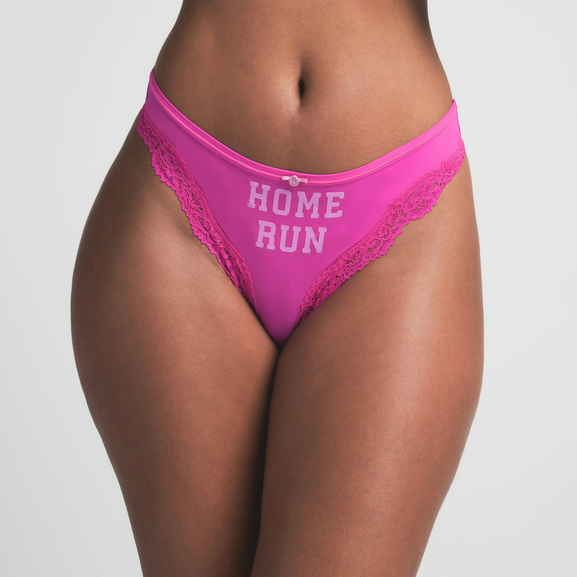 FITS EVERYBODY THONG AND BIKINI 5-PACK | HOME RUN MULTI ON A MODEL FRONT VIEW | FOCUS: 0.0, 1.0, 0.9
