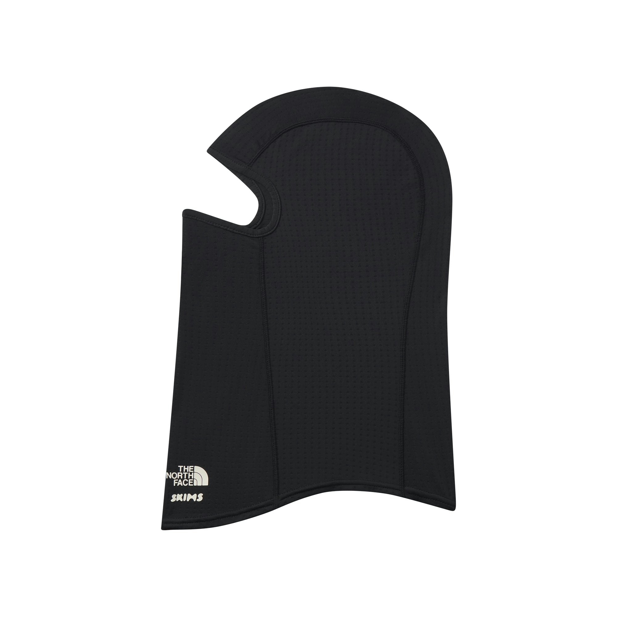 THE NORTH FACE X SKIMS DOTKNIT BALACLAVA | ONYX FLAT ON A WHITE BACKGROUND | FLT