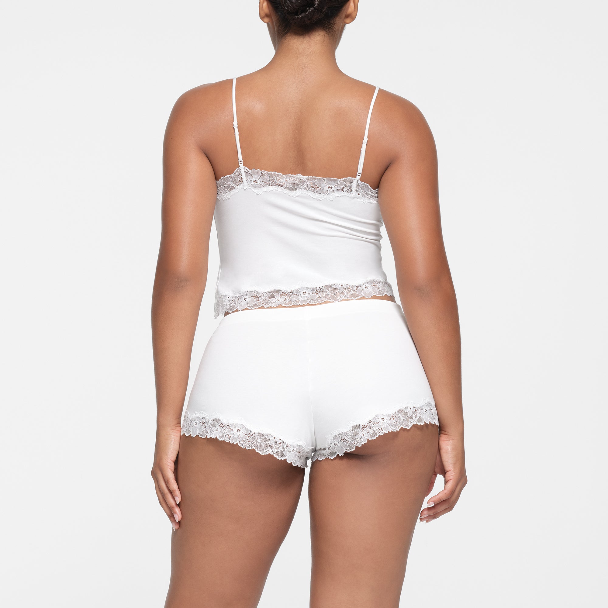 Camisole with lace | champagne