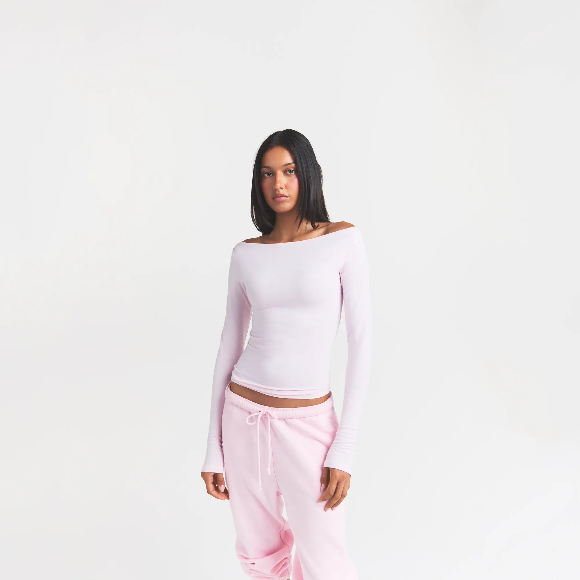 LONG SLEEVE BOATNECK TOP