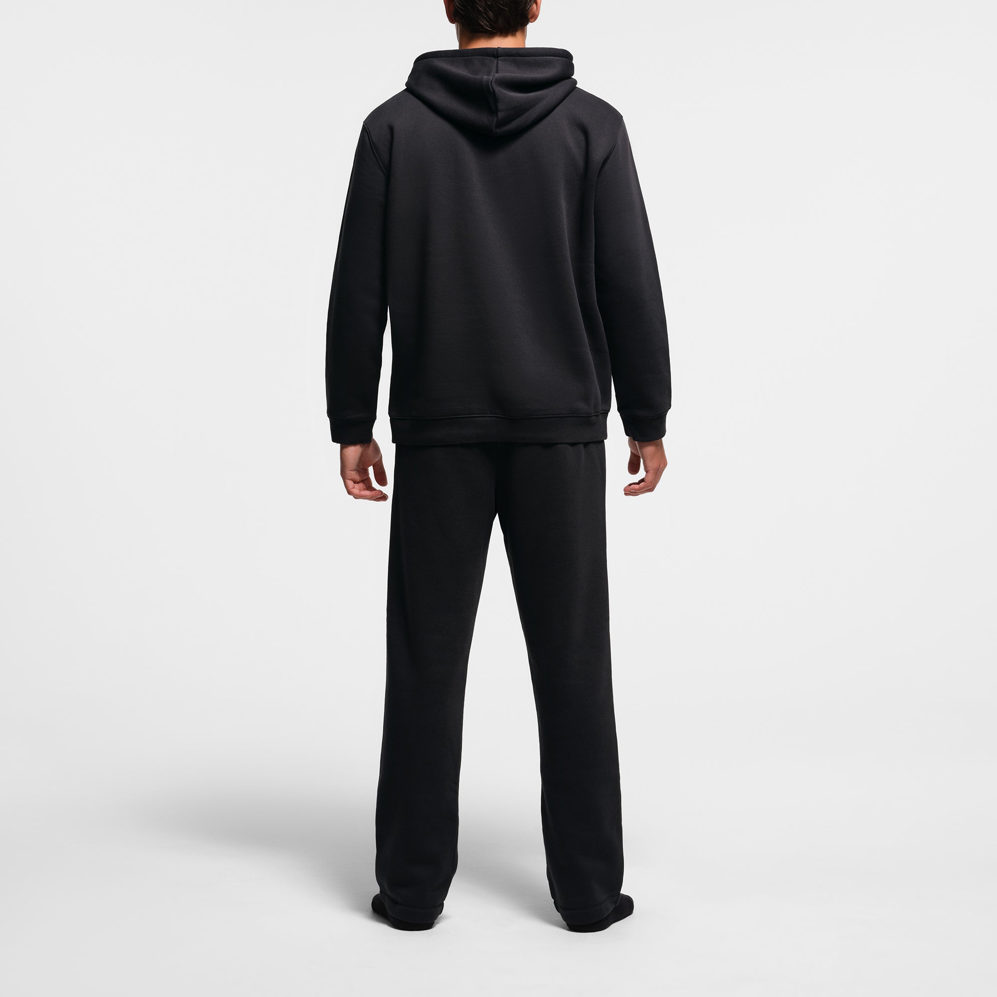 FLEECE LOUNGE MENS CLASSIC HOODIE WASHED ONYX