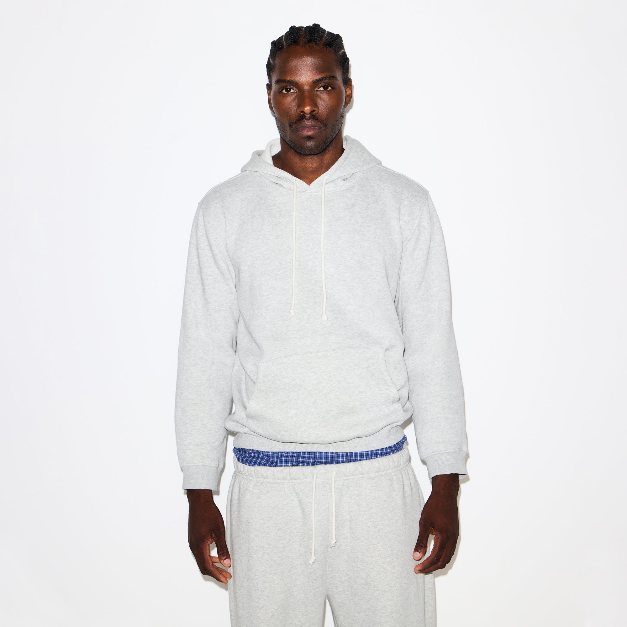 【関税込み】SKIMS グレー Fleece Lounge クラシック フーディ Skims Fleece Lounge Classic Hoodie | Harrods UK