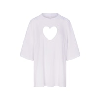 WORN IN JERSEY HEART OVERSIZED T-SHIRT