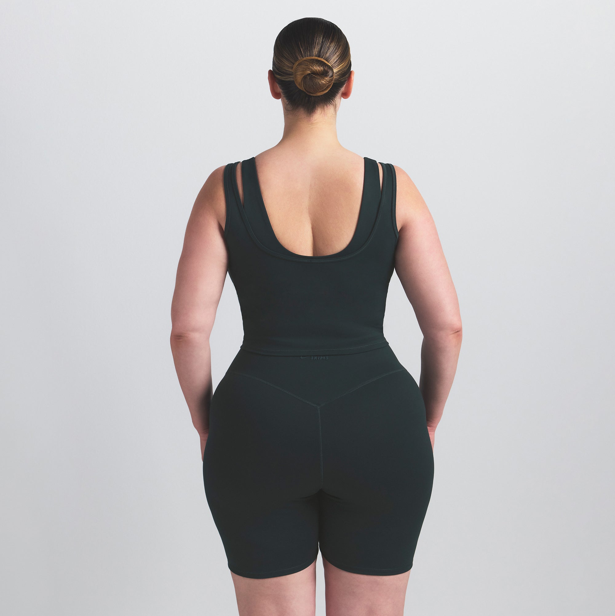 NikeSKIMS MATTE DOUBLE STRAP SCOOP TANK | DARK TEAL | SKIMS