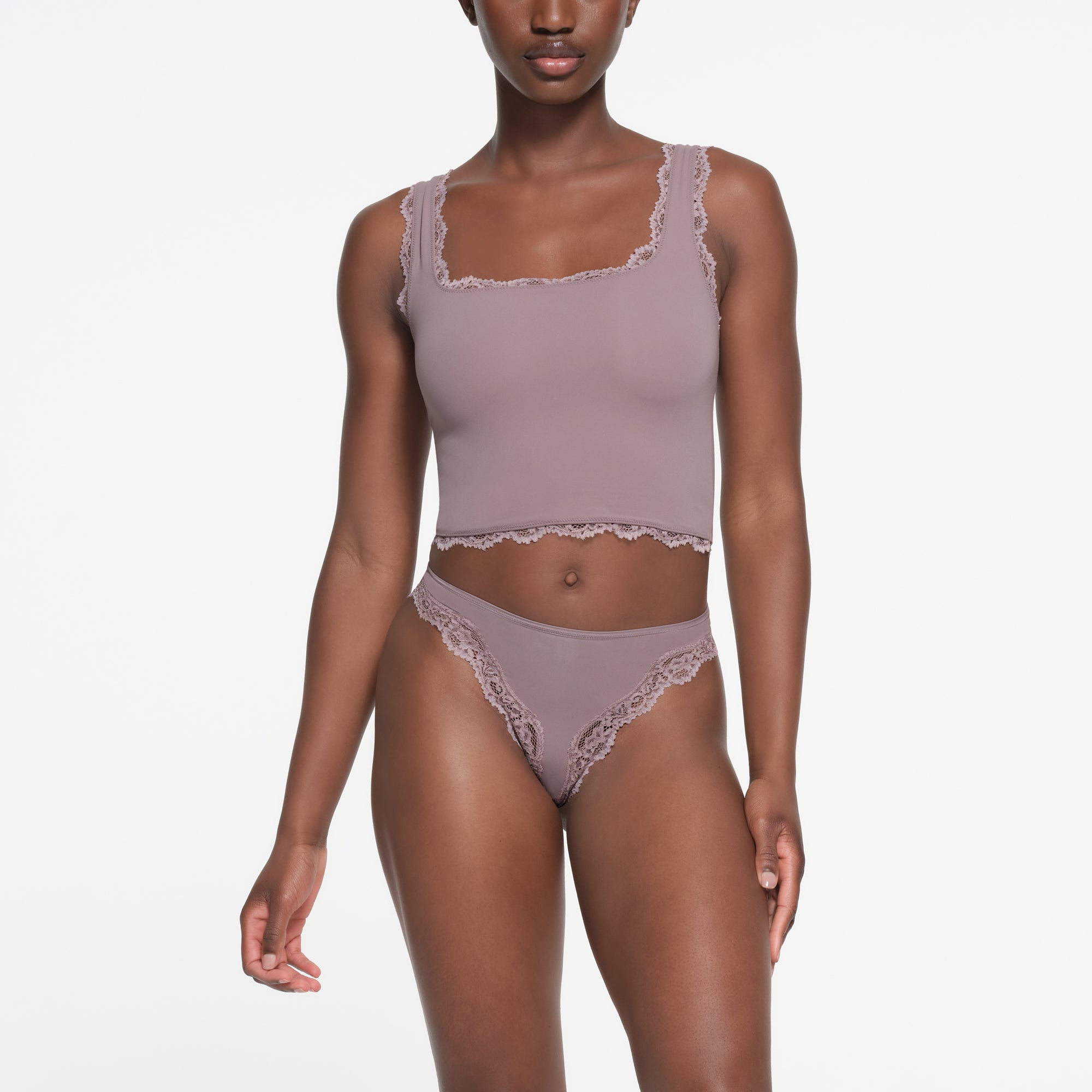 FITS EVERYBODY LACE TANK | ZINC | XXS