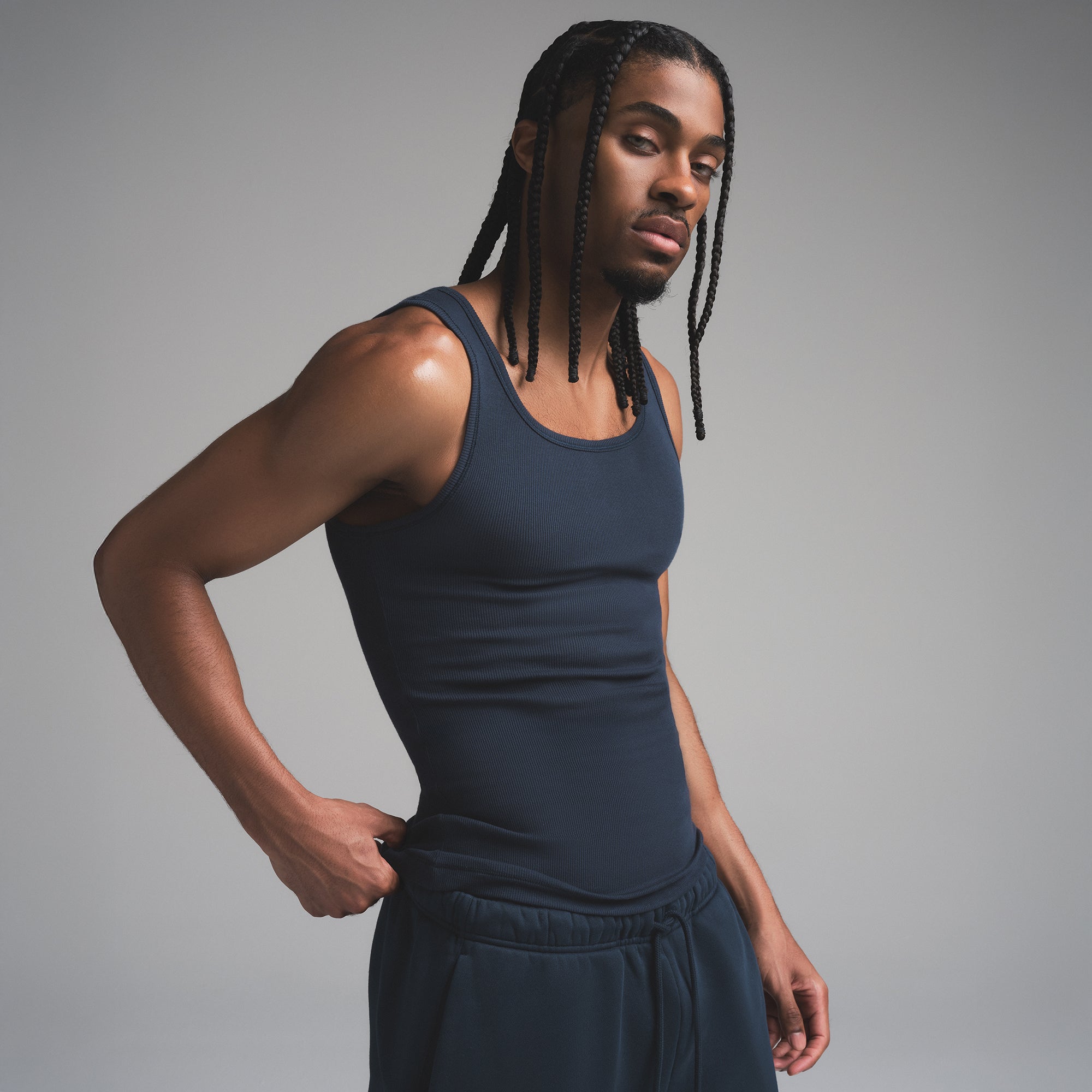 SKIMS COTTON MENS RIB TANK 3-PACK | ECRU MULTI | SKIMS