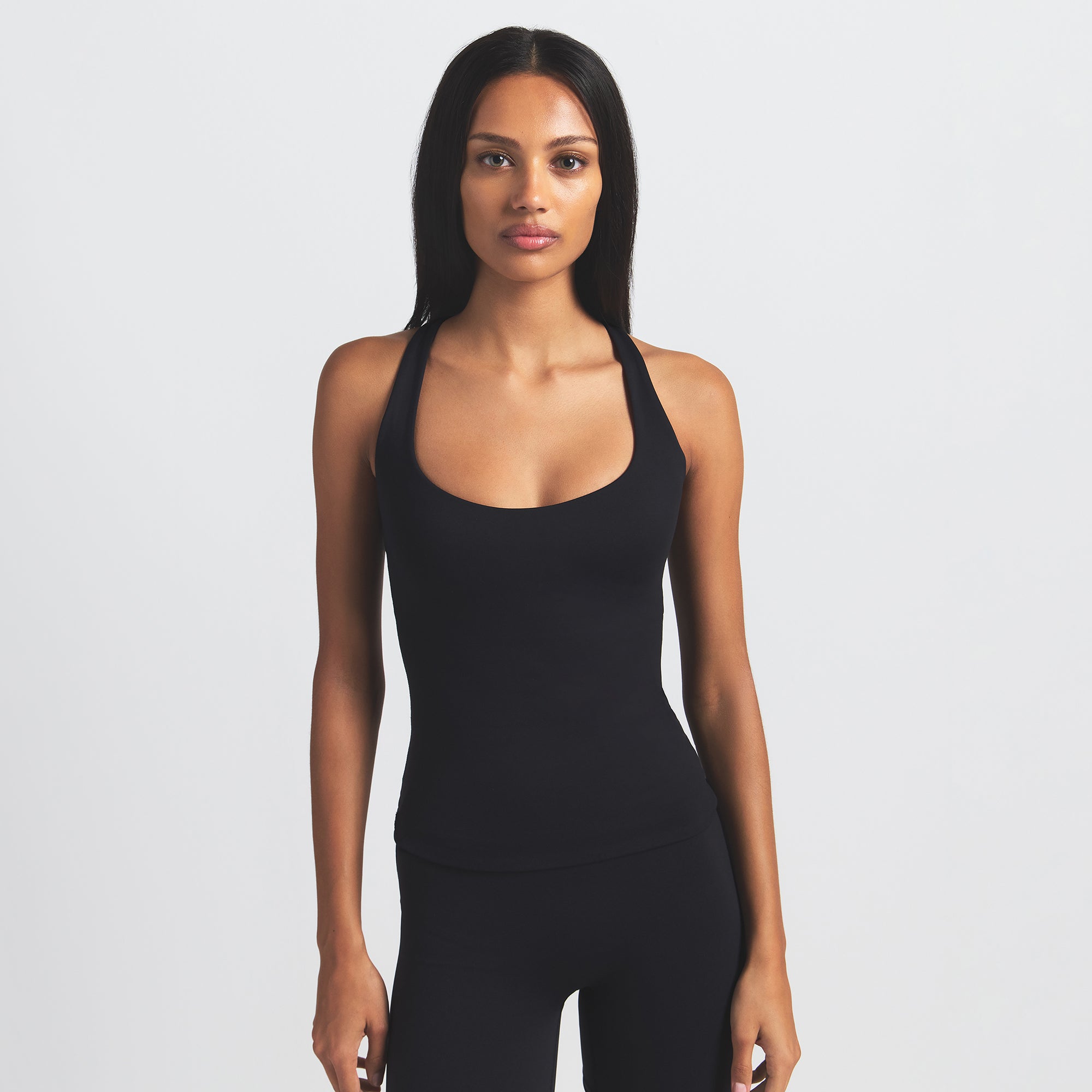 NikeSKIMS MATTE RACER BACK TANK | OBSIDIAN | SKIMS