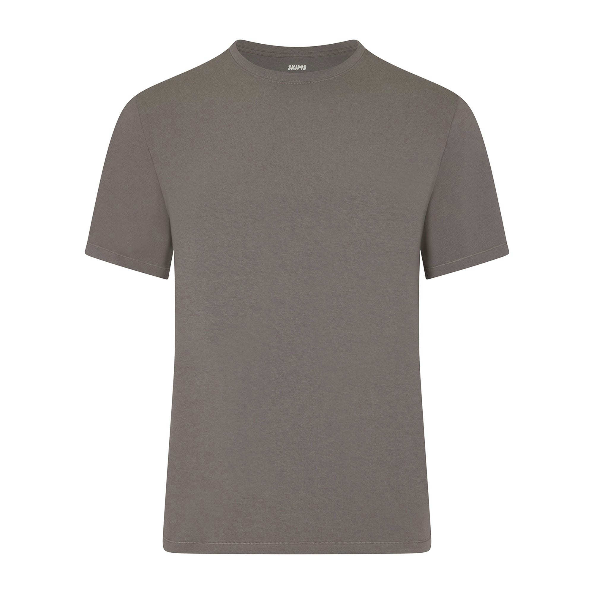 JERSEY SLEEP MENS T-SHIRT | WASHED GUNMETAL (MENS T-SHIRTS, MENS TOPS) FLAT ON A WHITE BACKGROUND | FLT