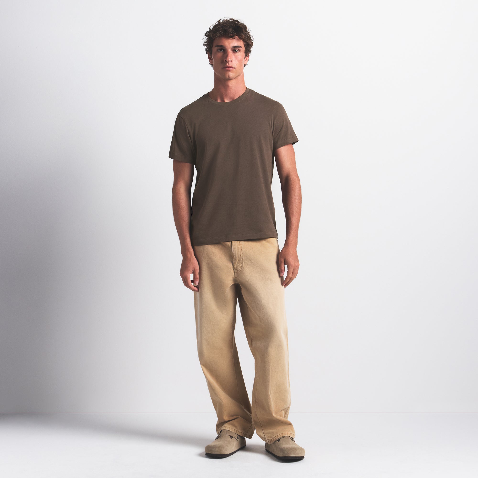 SKIMS COTTON MENS CLASSIC T-SHIRT | DRIFTWOOD | SKIMS