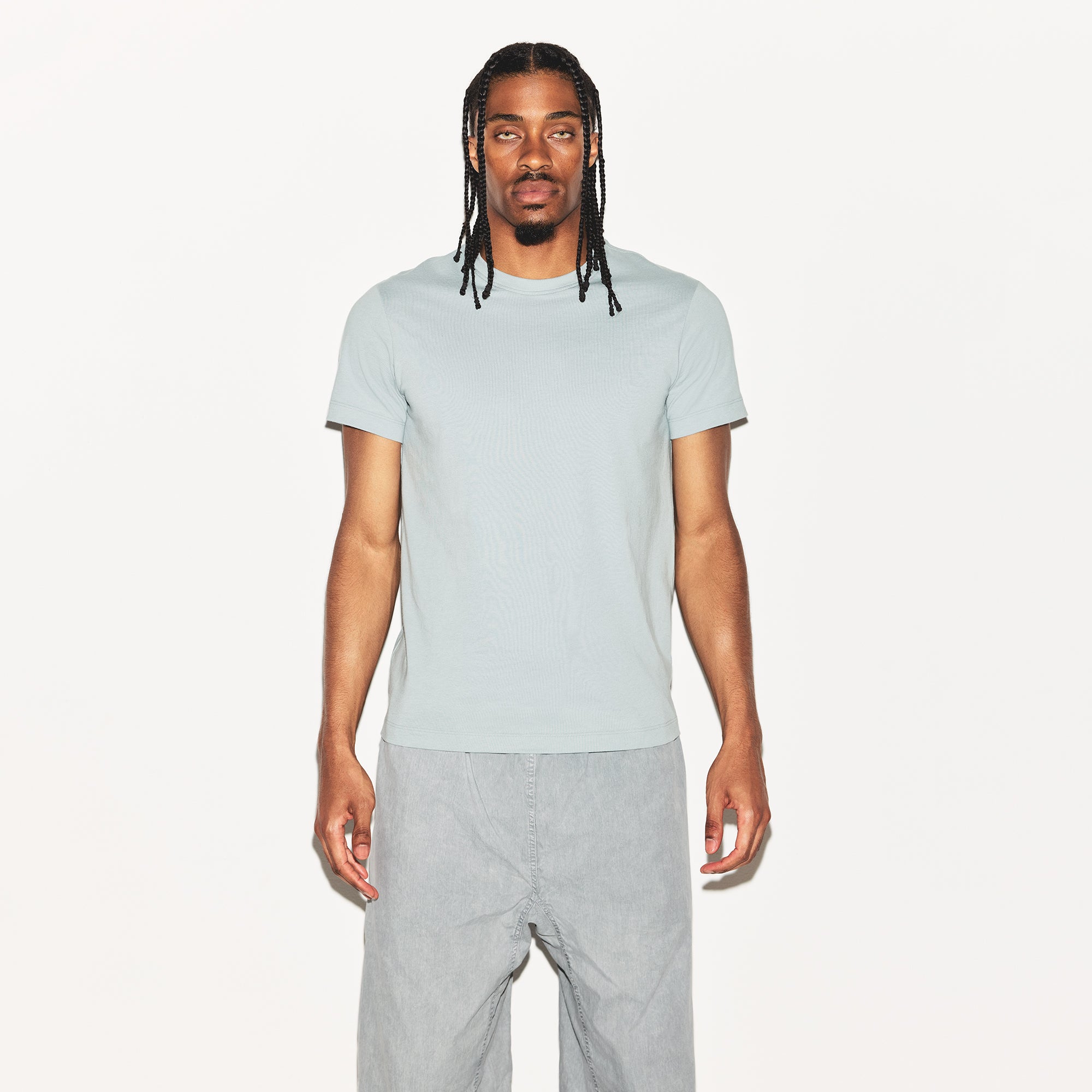【関税込み】SKIMS グレー SKIMS Cotton クラシック Tシャツ SKIMS COTTON MENS CLASSIC T-SHIRT | LIGHT HEATHER GREY