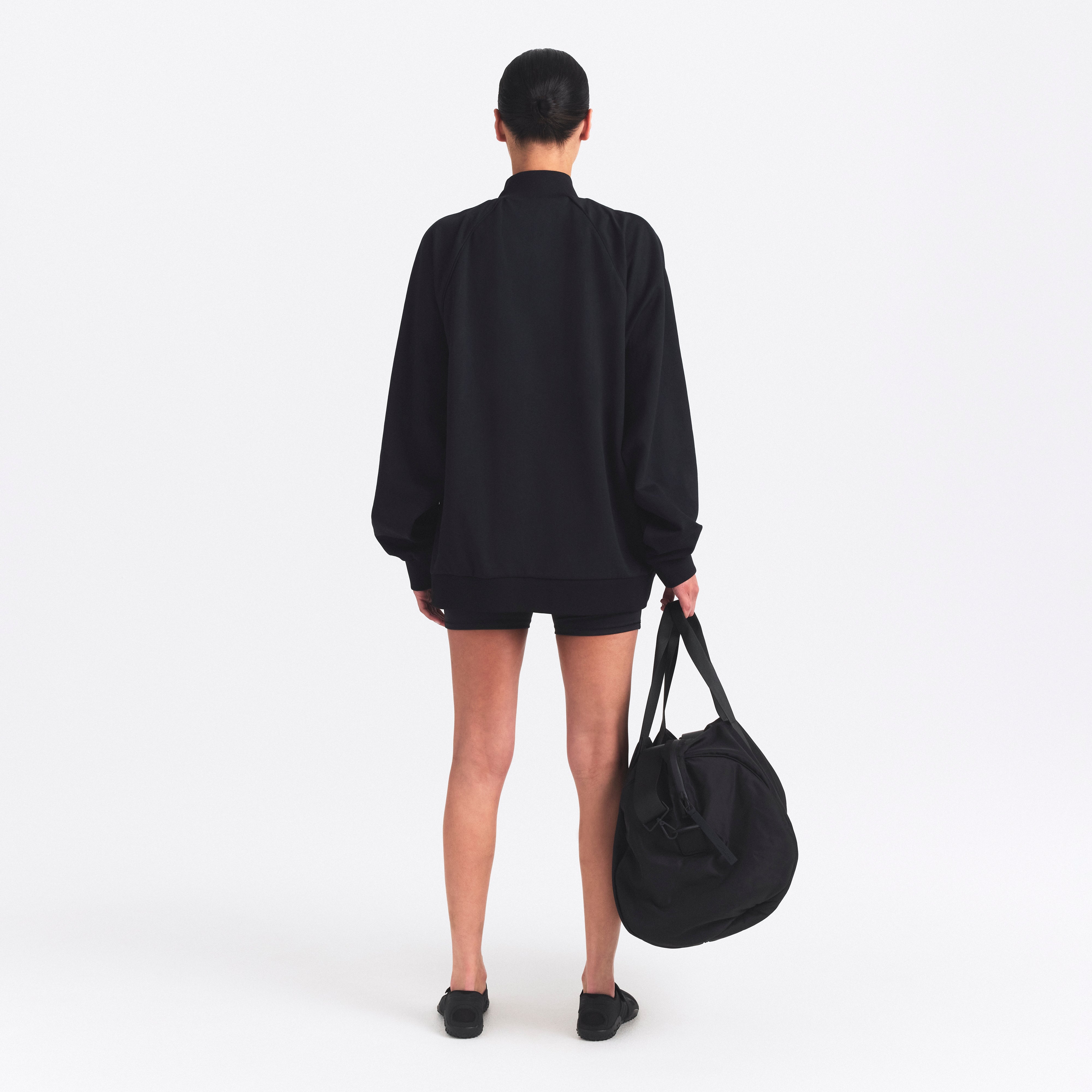 NikeSKIMS MATTE TRICOT OVERSIZED TRACK JACKET | OBSIDIAN | SKIMS