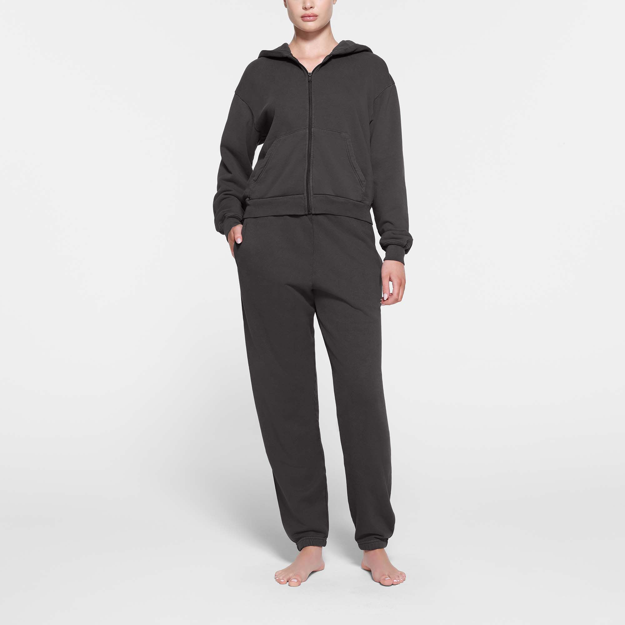 【関税込み】SKIMS パープル Terry クラシック フーディ FRENCH TERRY CLASSIC ZIP UP HOODIE | ASH