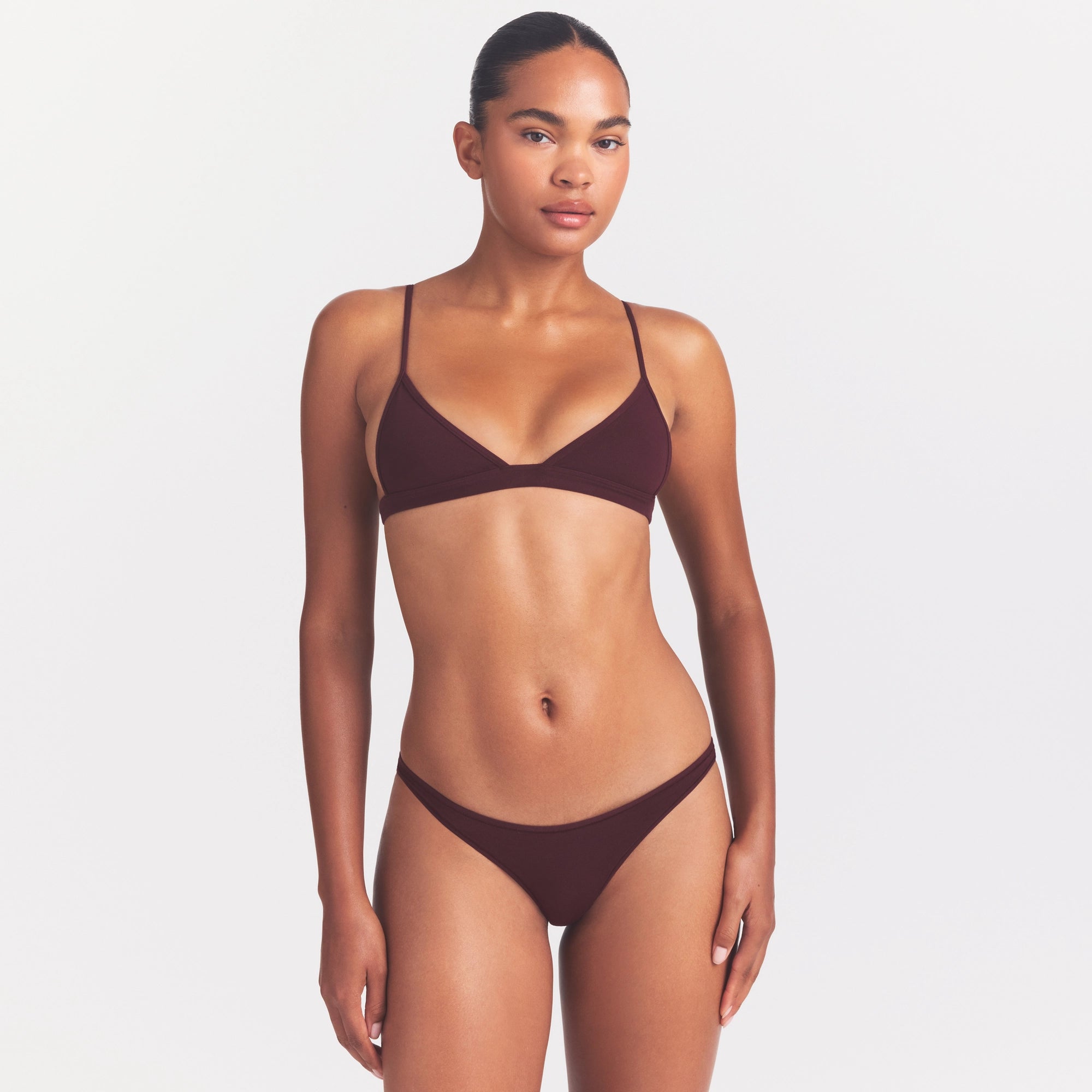 EVERYDAY COTTON BIKINI | CURRANT ON MODEL @ | FOCUS: 0.0, 1.0, 0.9