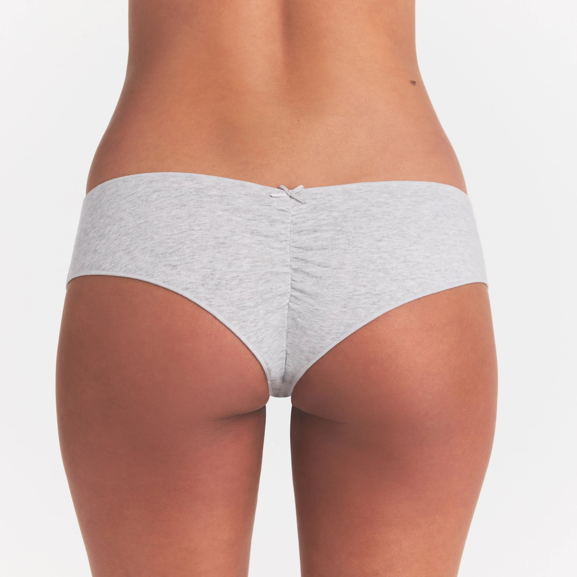 LIGHTWEIGHT COTTON RUCHED BACK HIPSTER 10-PACK | MICRO DOT FLORAL MULTI ON A MODEL SIDE VIEW @ | FOCUS: 0.0, 1.0, 0.9