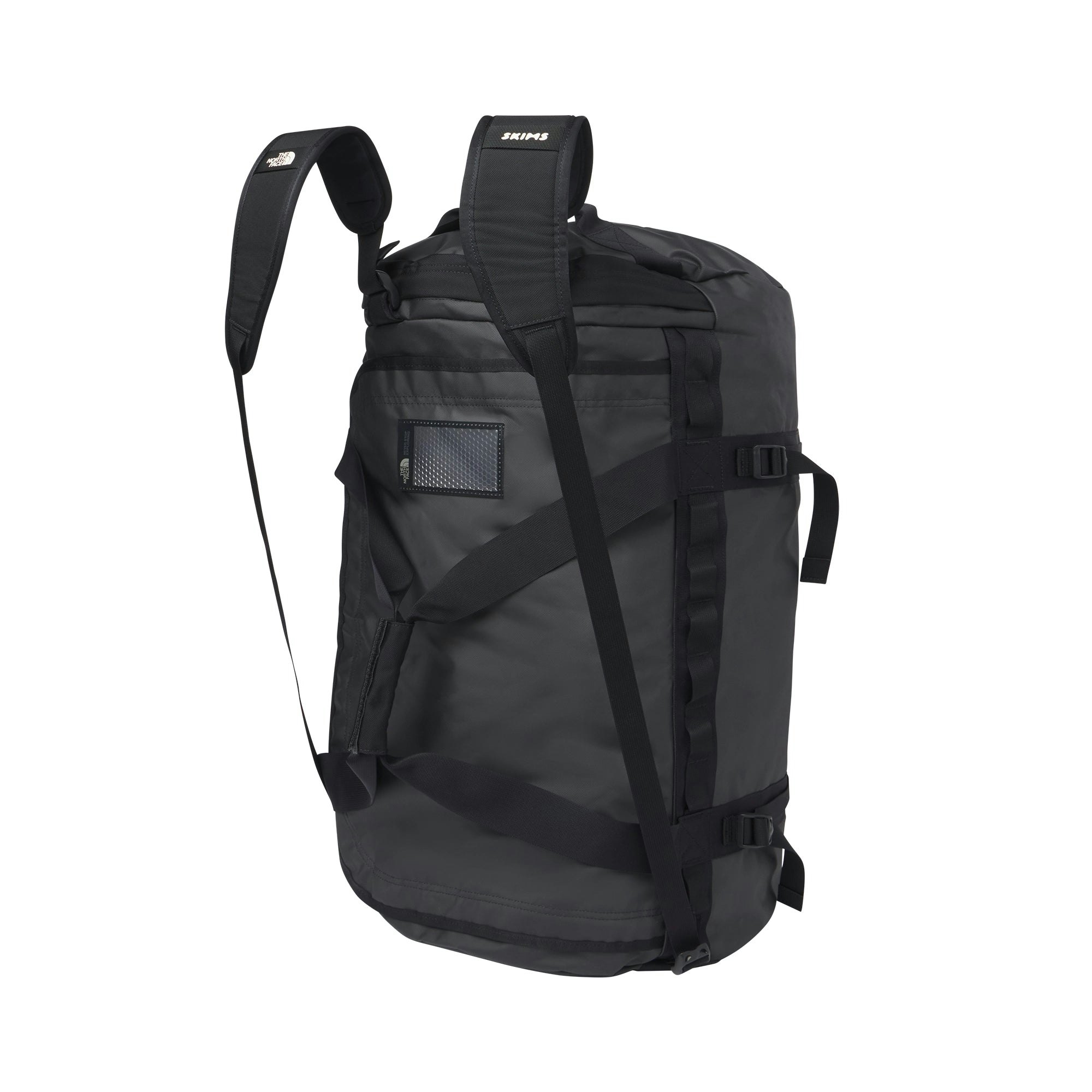 THE NORTH FACE X SKIMS LARGE BASE CAMP DUFFLE BAG | ONYX ADDITIONAL FABRIC DETAILS