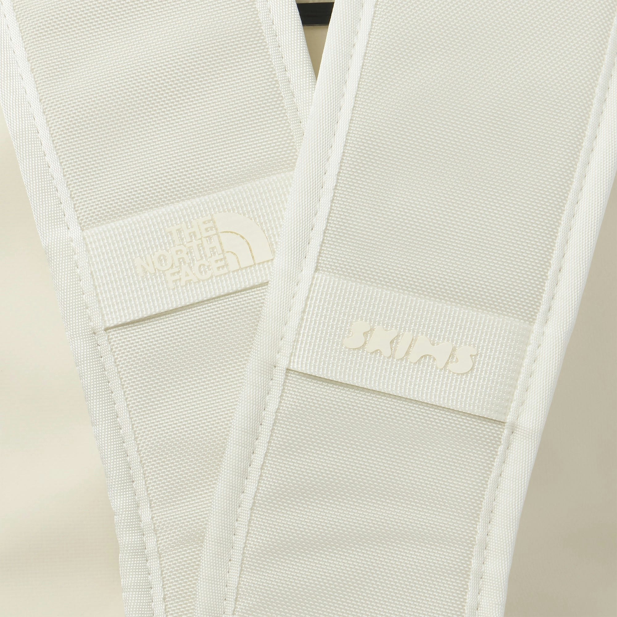 THE NORTH FACE X SKIMS LARGE BASE CAMP DUFFLE BAG | BONE ADDITIONAL FABRIC DETAILS