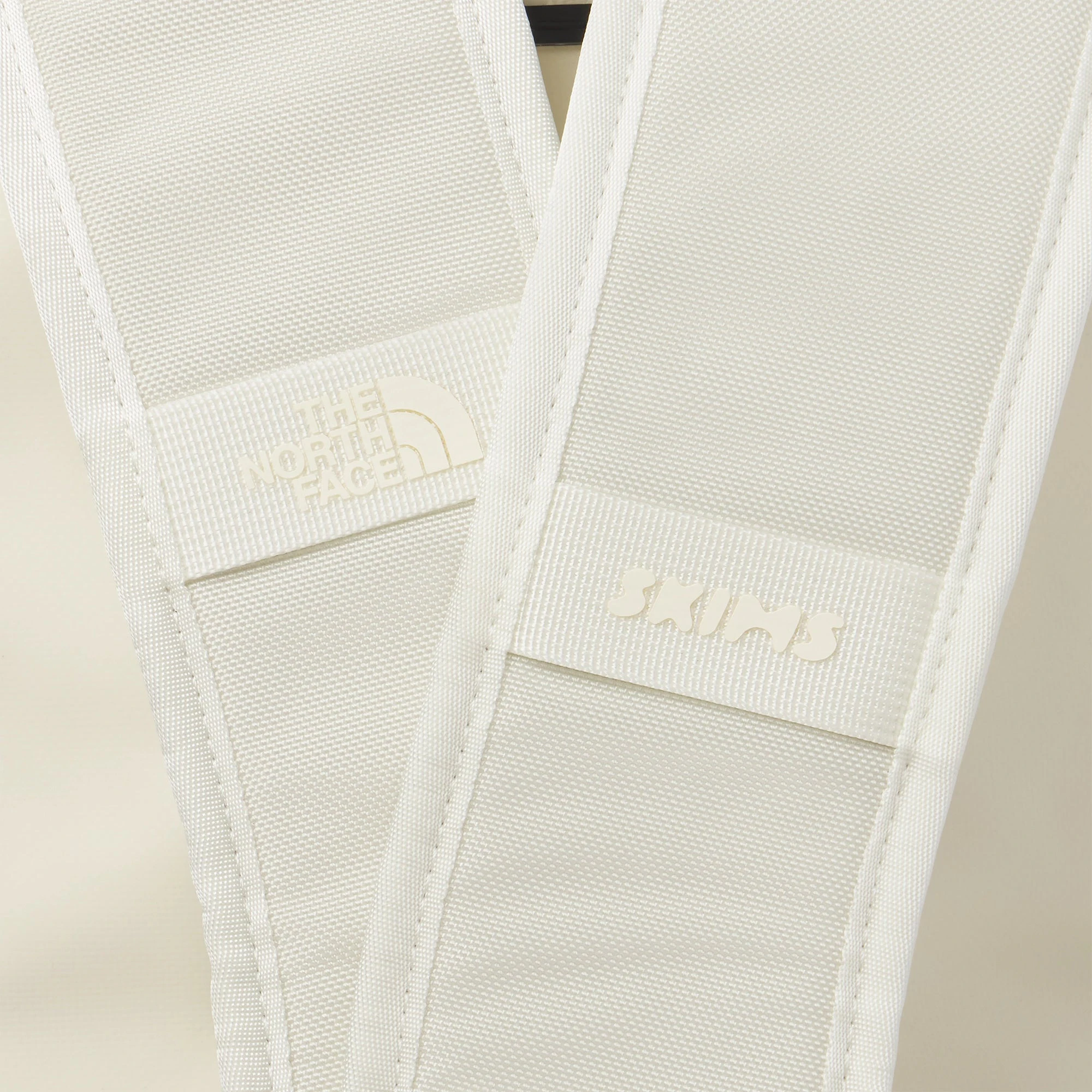 THE NORTH FACE X SKIMS LARGE BASE CAMP DUFFLE BAG | BONE ADDITIONAL FABRIC DETAILS