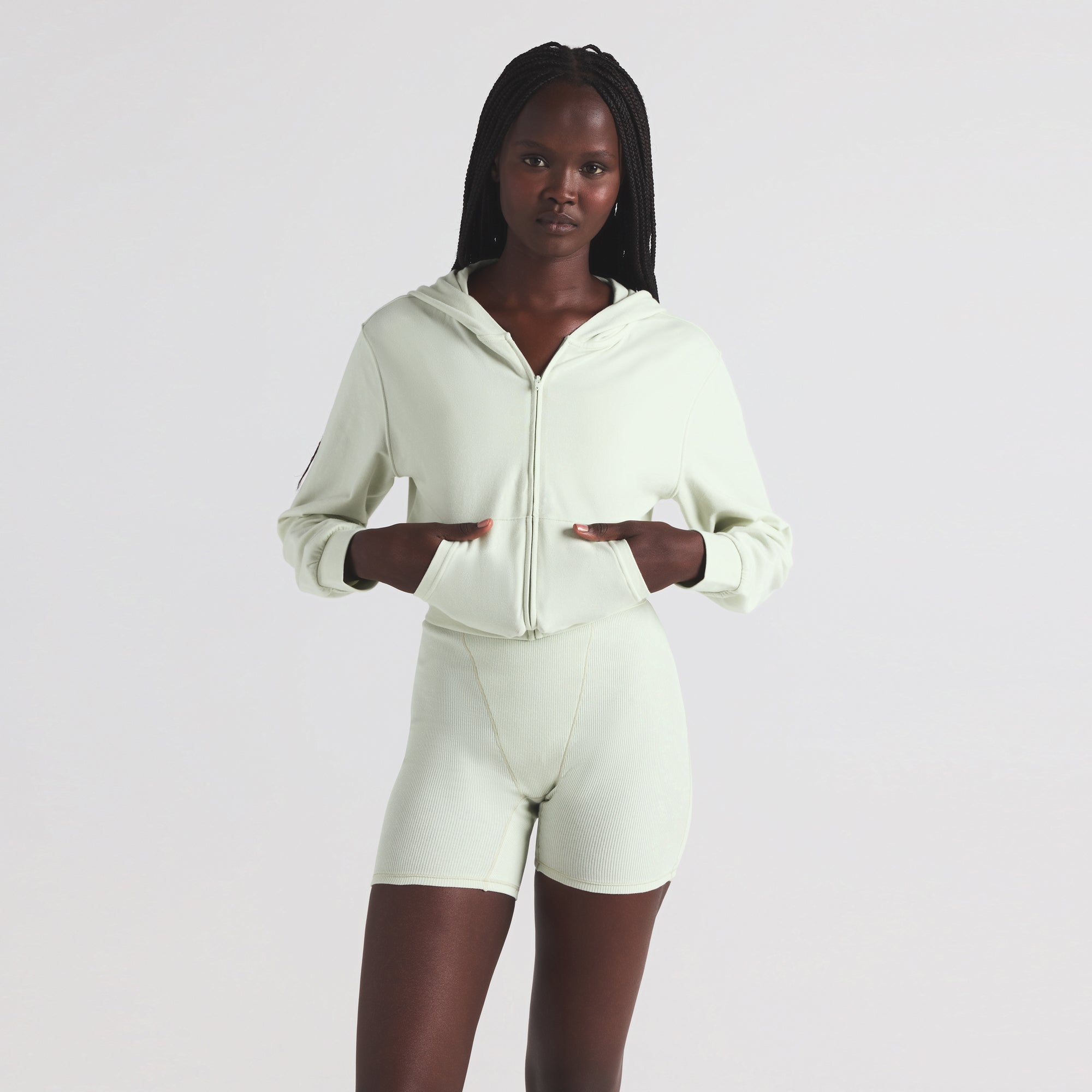 Cotton Citizen Brooklyn Oversized Zip Hoodie (Hot Pink Mix